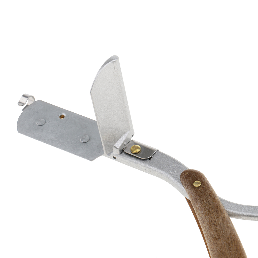 Folding Alloy Wooden Handle Barber Men's Straight Cut Throat Shaving Razors
