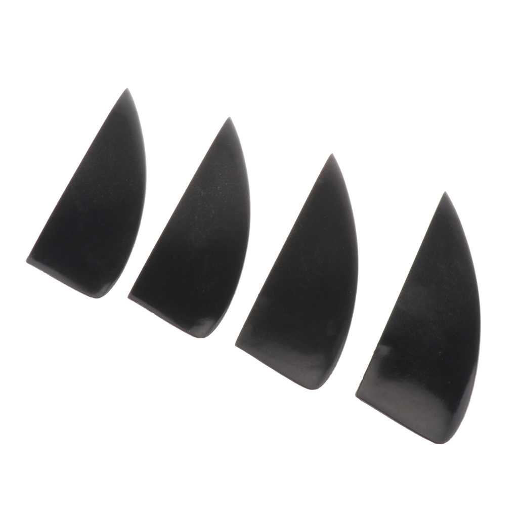 4 Pieces Fiberglass Reinforced Nylon Fin Set for Kiteboarding Kite Flyling Surfing Accessories - Durable & Solid