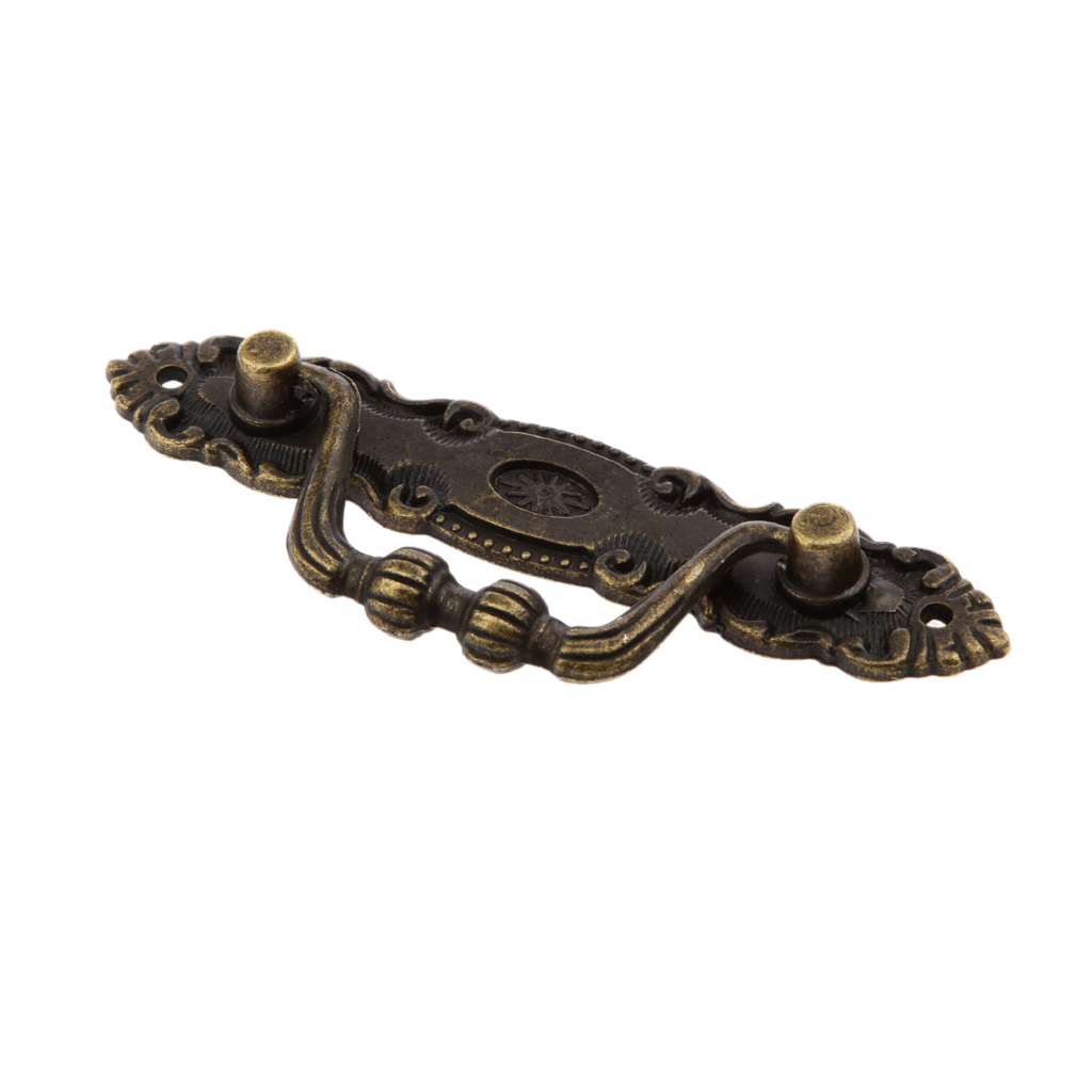 Jewelry Wooden Box Pull Handle Dresser Drawer For Cabinet Door Antique Bronze