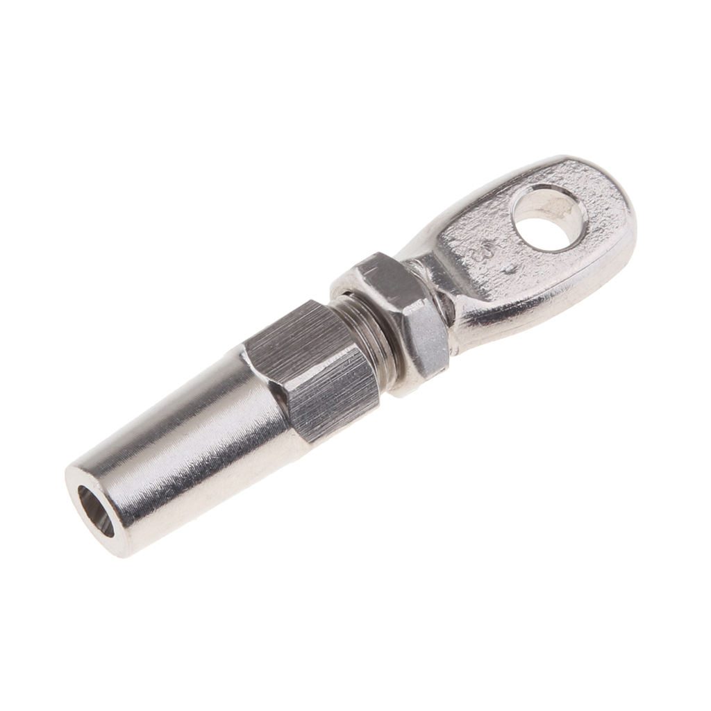 316 Marine Grade Stainless Steel Swageless Eye Terminal For 2.5mm Wire Rope