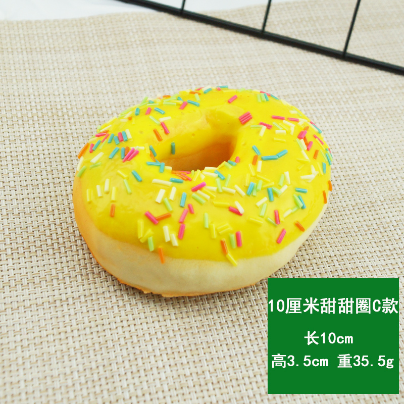 10 cm große, simulierte Donuts, Brot, Stressabbau, künstliches Brot, Kuchen, Heimdekoration, Hochzeitsdekoration, Fotografie-Requisiten, 1 Stück – Detail 7