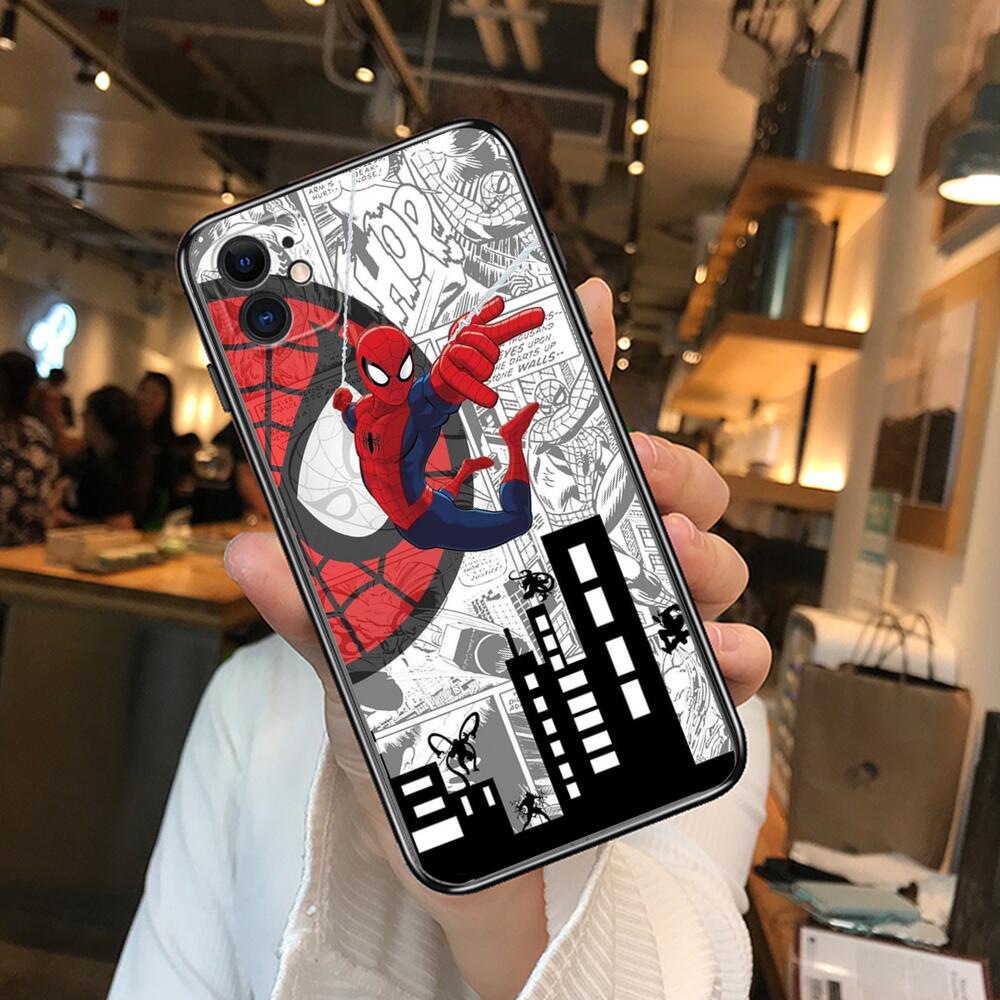 best iphone 13 pro max case Spider-Man comic Phone Cases For iphone 13 Pro Max case 12 11 Pro Max 8 PLUS 7PLUS 6S XR X XS 6 mini se mobile cell 13 pro max cases