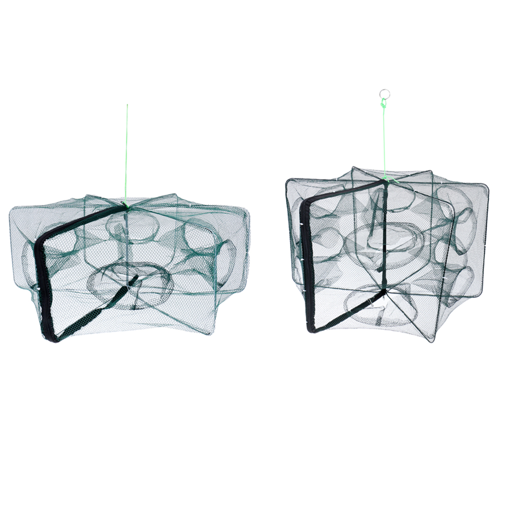 Foldable Fishing  Net Trap Cast Dip Cage Fish Prawn Shrimp Net