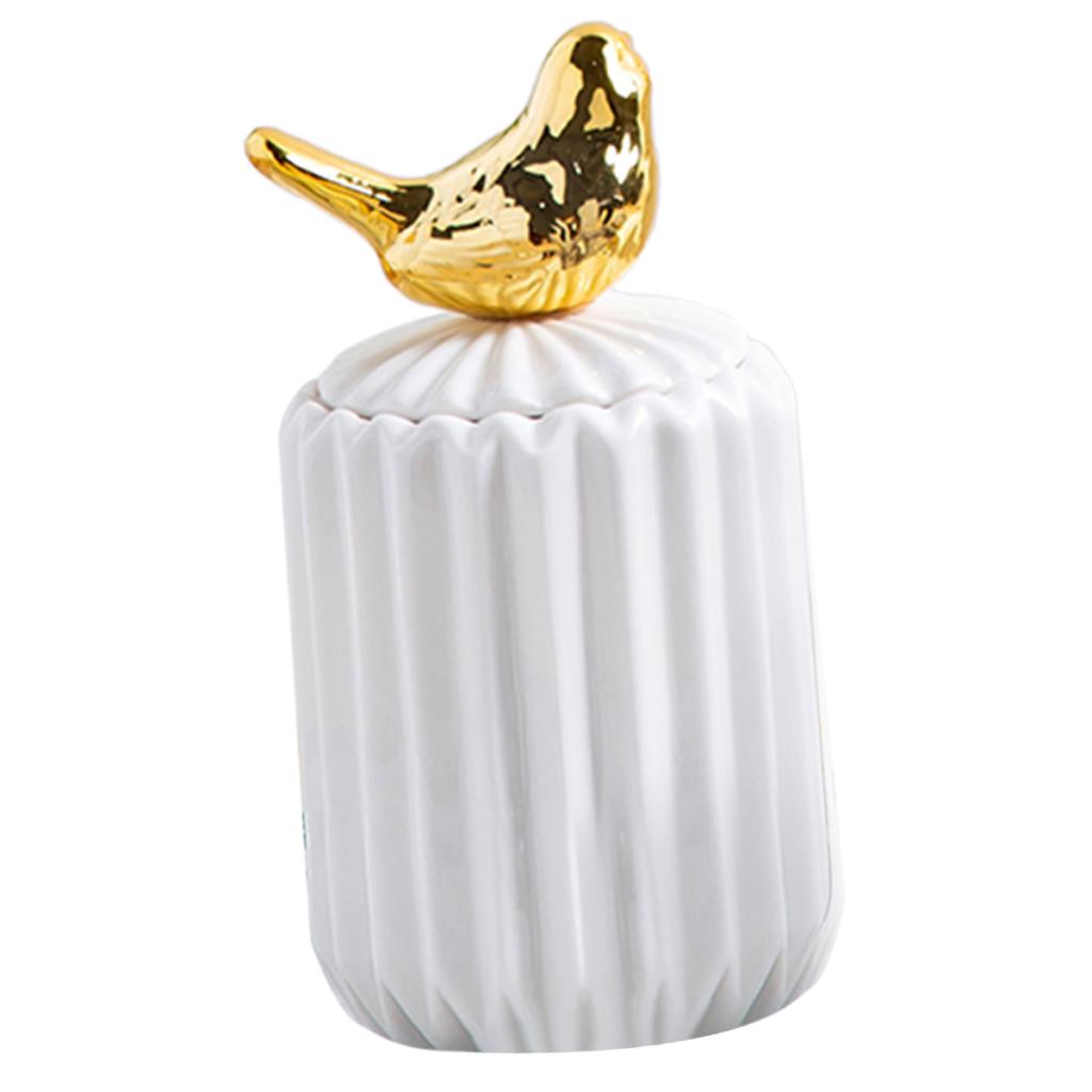 Ceramic Chopstick Holder with Deluxe Bird Lid for Living Room