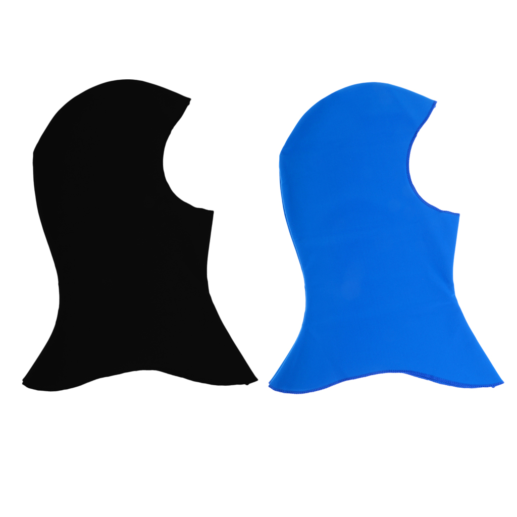 2Pcs  Hood Hat UV Sun Protection Full Face Mask for Underwater Scuba Diving Snorkeling Surfing Winter Swimming Spearfishing