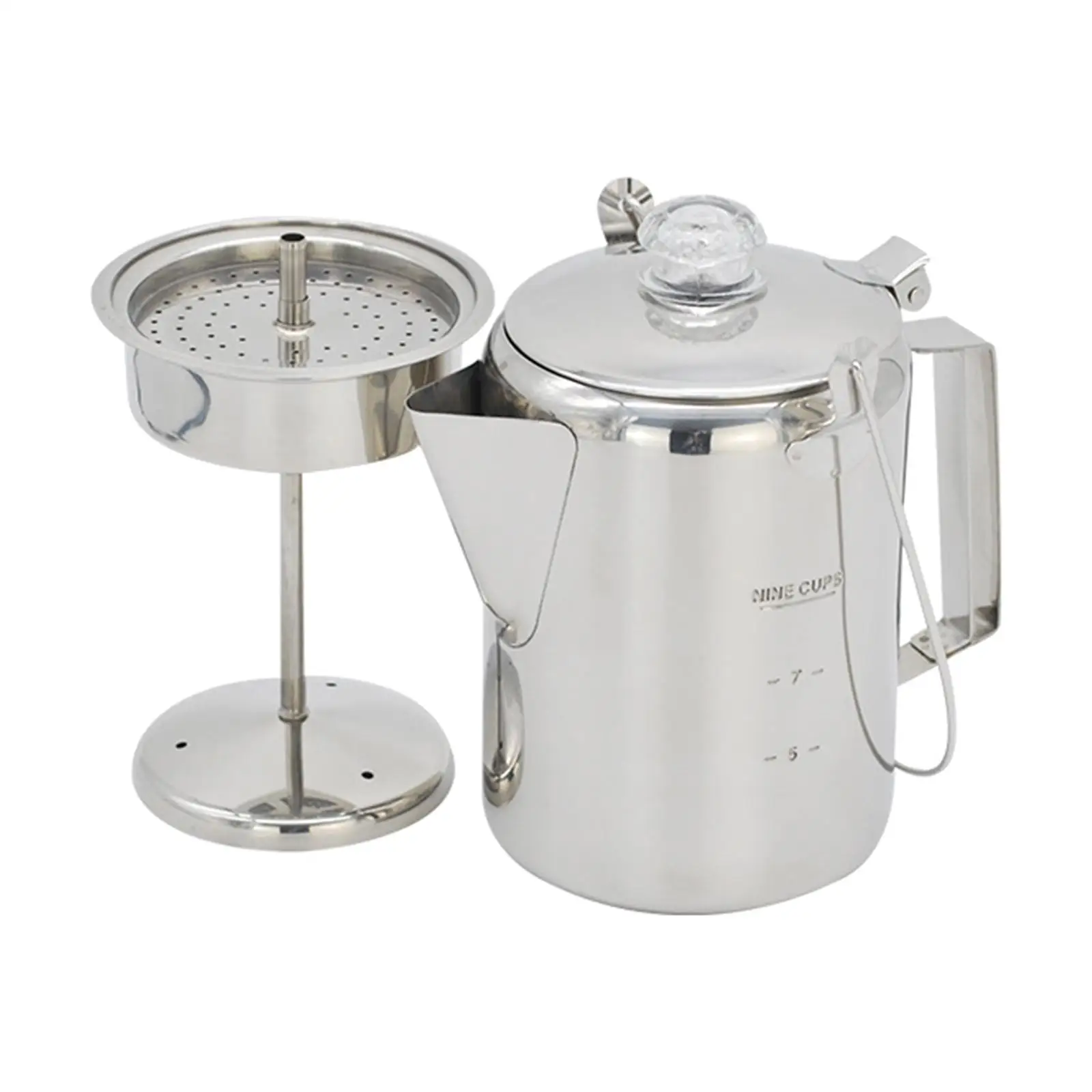 Details about   Outdoor Camping Coffee Pot French Press Cup Mug Cookware Travel Hiking Trekking