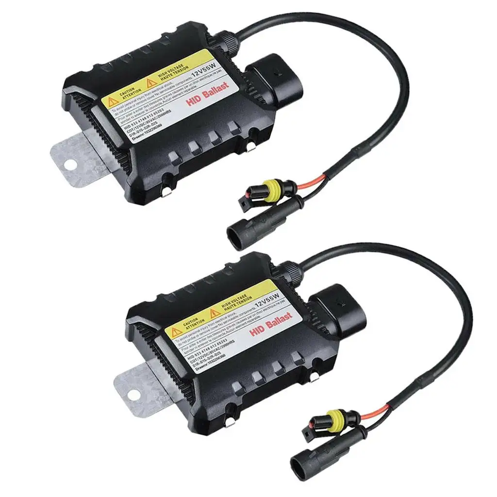 2pcs HID Ballast Replacement 12V 35W/55W for Xenon Light H1 H3 H7 H8 9005