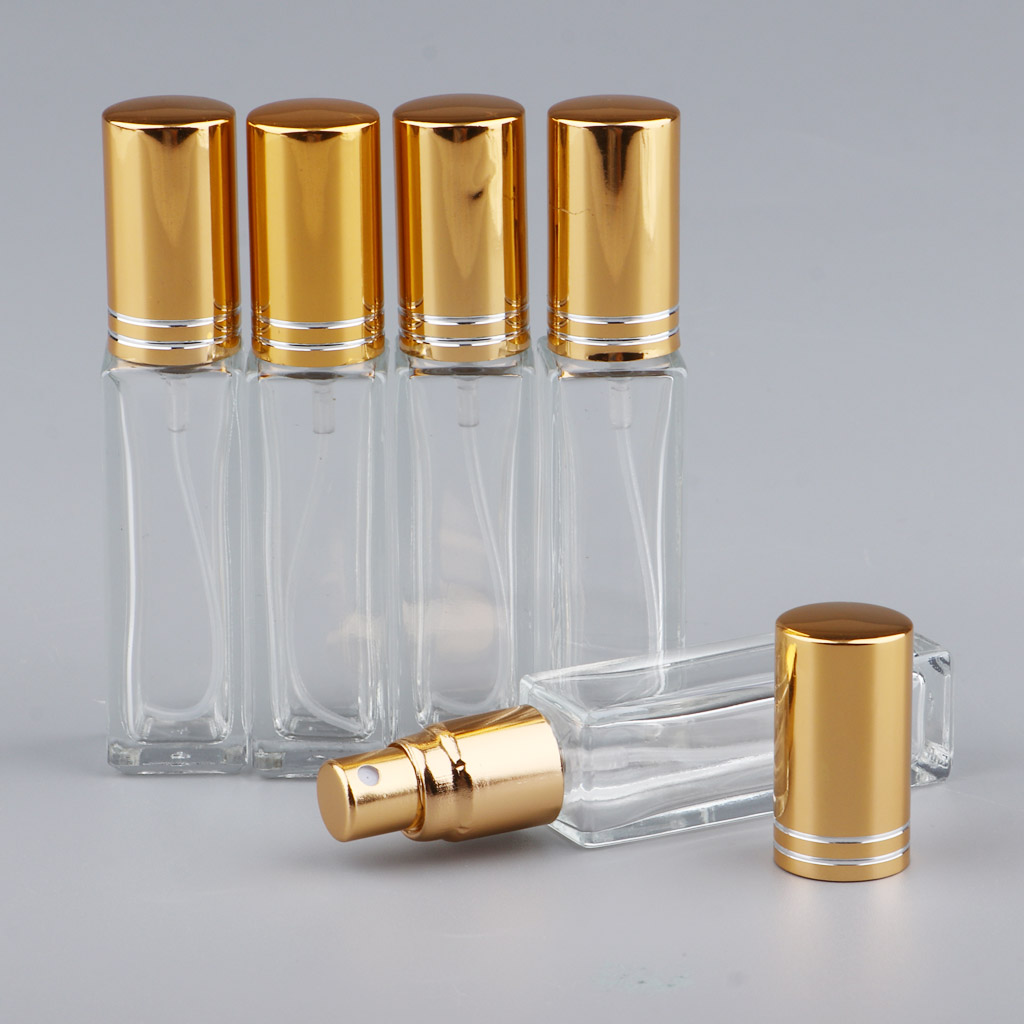 5 X 8ml  Refillable Perfume Bottles Glass Empty Spray Bottle Wedding Gifts Car