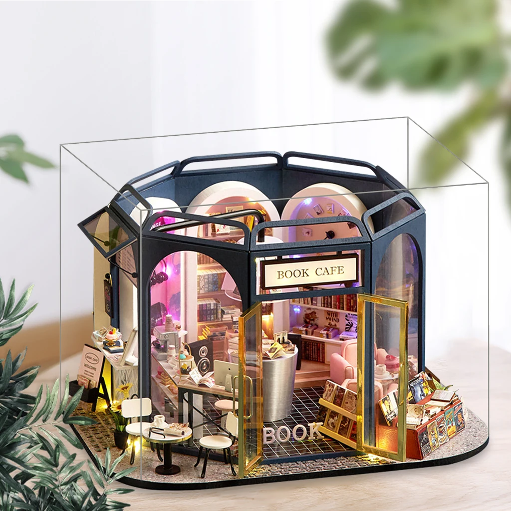 Dollhouse Miniature Coffee Wood Radio #HO050 