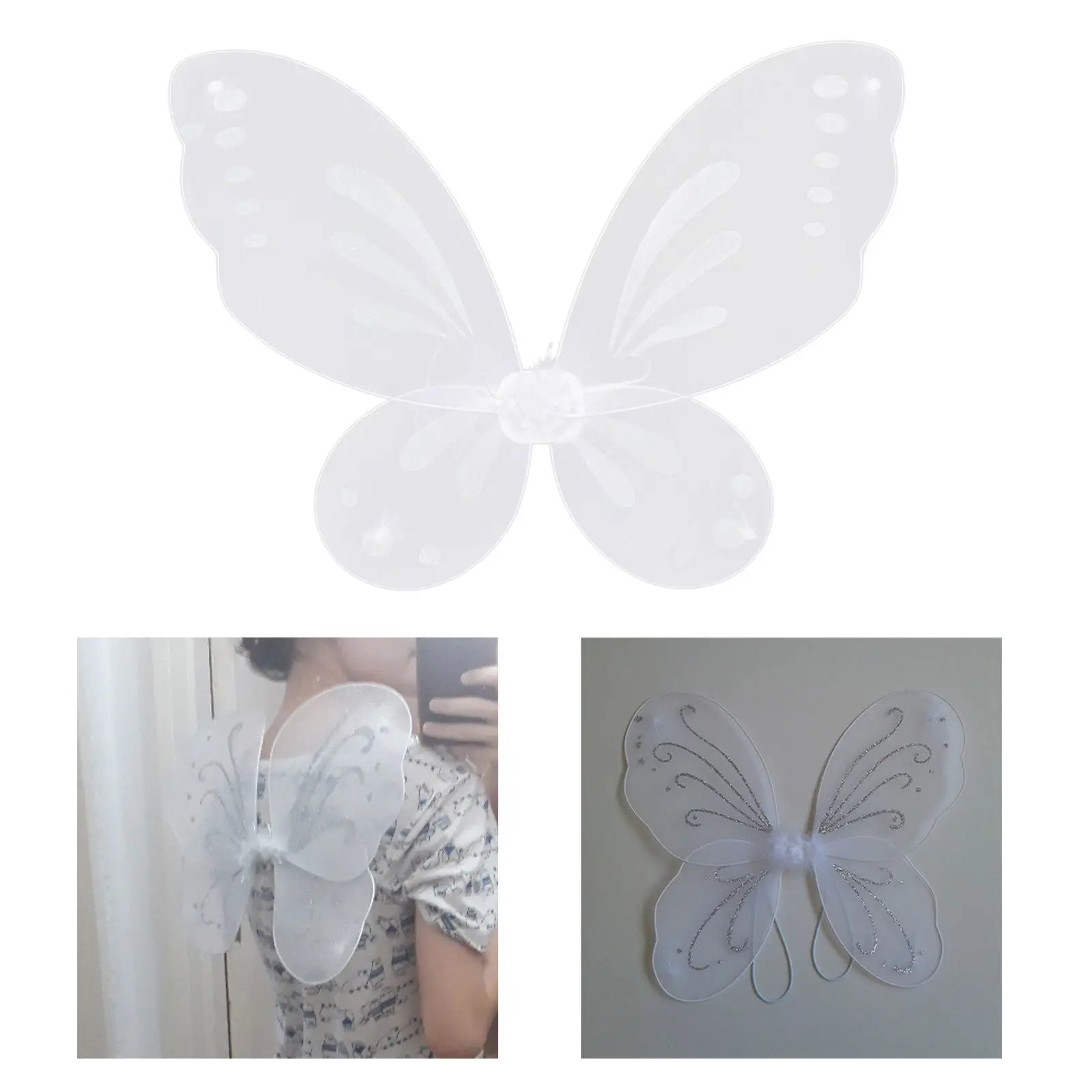 Fairy Wing Dress up, Princess Angel Wing, Costume Accessories, Butterfly Wing Costume for Halloween, Party Children, Kids Girls