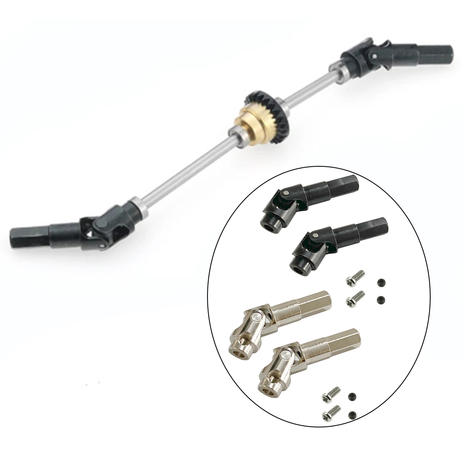 2pcs RC Car Front Drive Shaft RC Car Replaces Parts for JJRC Q64 Q65 RC Car