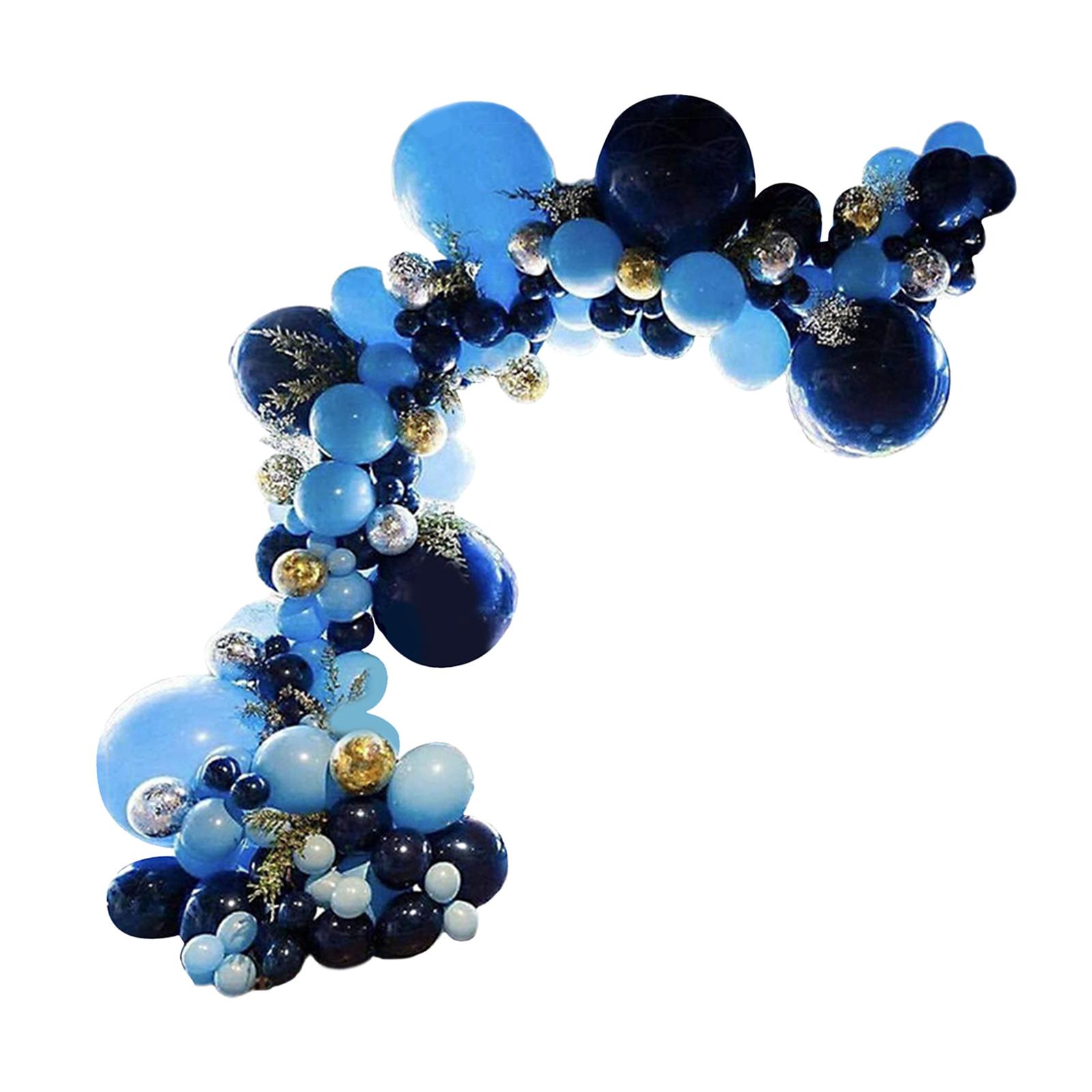 105PCS Blue White Latex Balloon Chain Suit For Romantic Wedding Marriage Party Decoration Stand Balloon Birthday Garland Arch