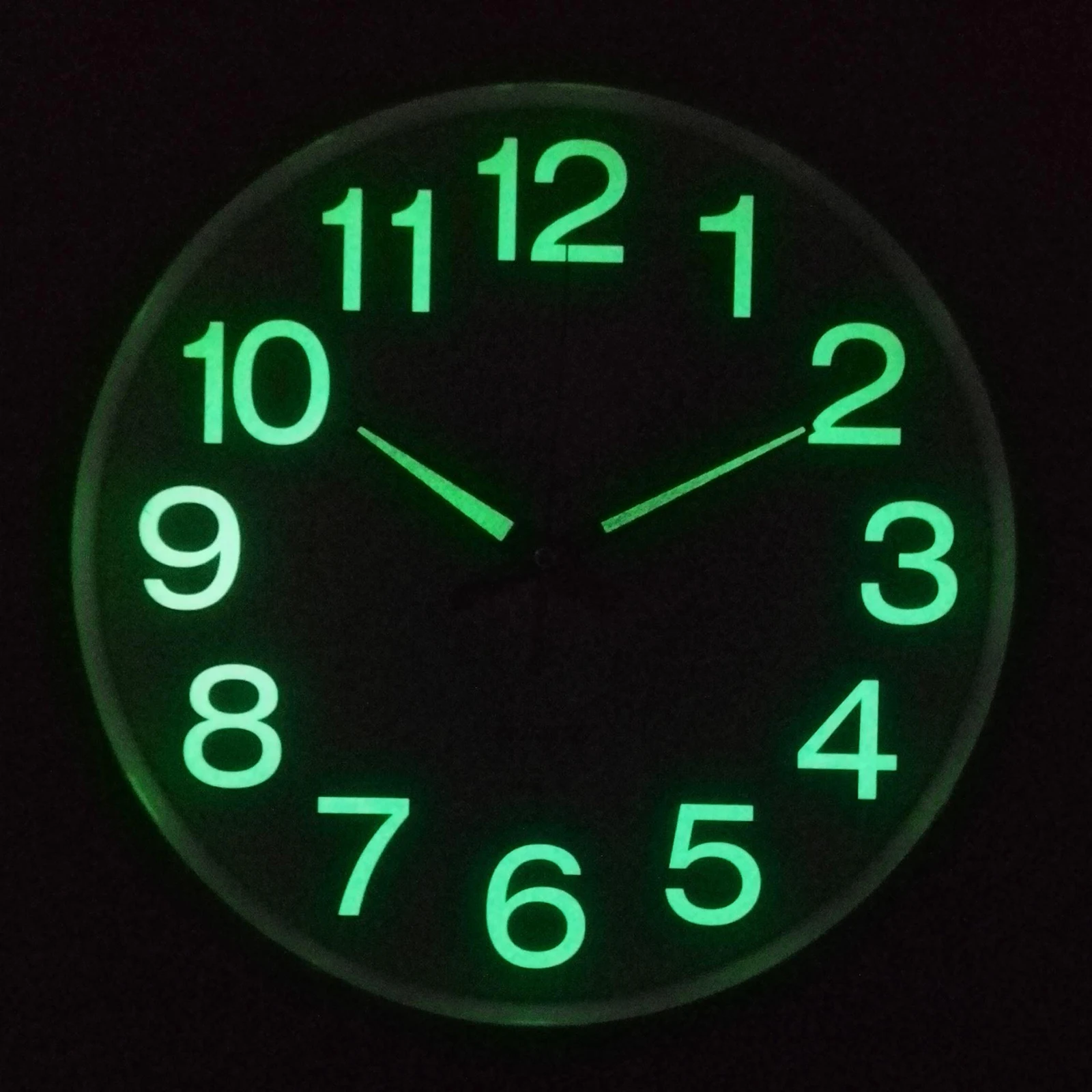 Luminous Wall Clock Dark Glowing Number Hanging Slient Modern Night Light Watch Decoration For Living Room Bedroom