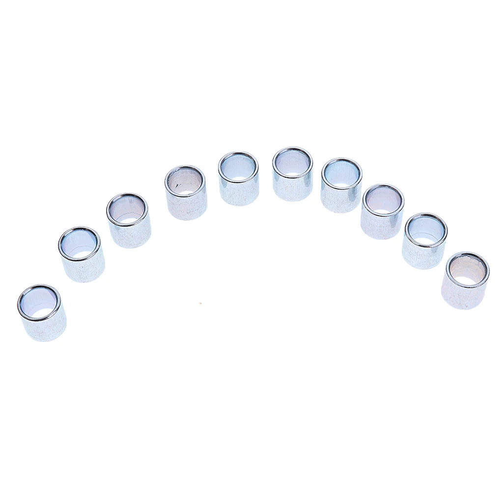 10 Pieces 10mm Inline Skate Roller Skating Wheels Spacers Bearings Spacers