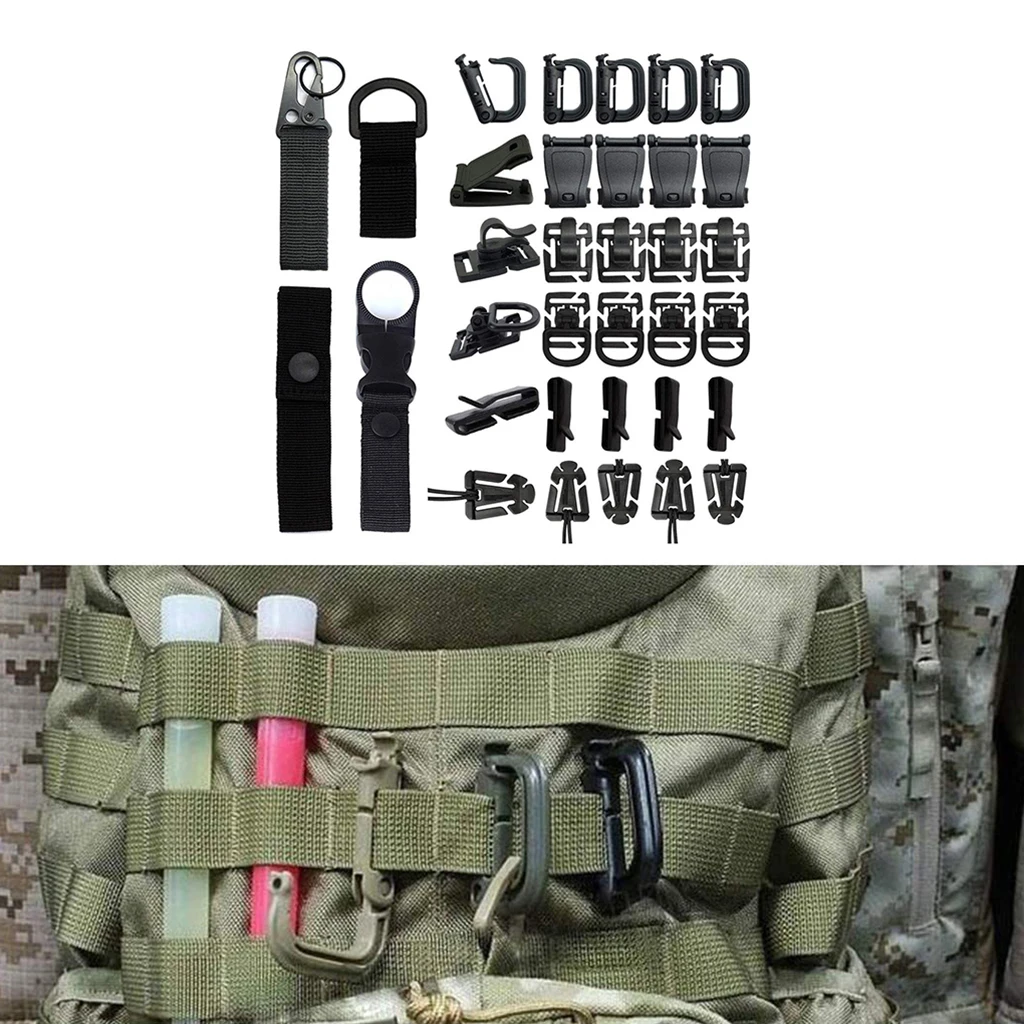 5x Quick Plastic Buckle Tactical Backpack Bag Webbing Belt Strap Clip Bag H_ti 