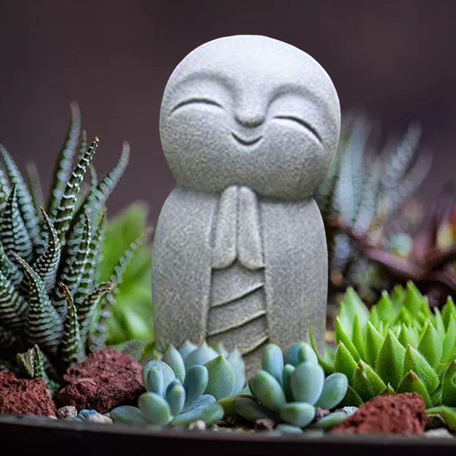 Natural Miniature Tiny Zen Style Ksitigarbha Animals Figure 