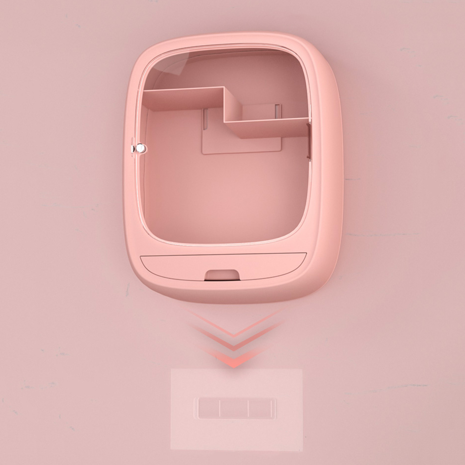 Wall Hanging Makeup Organizer Storage Cosmetic Box Rack for Bathroom, Bedroom, Living Room, Save Space Wall Hanging Makeup Organizer Storage Cosmetic Box Rack for Bathroom, Bedroom, Living Room, Save Space