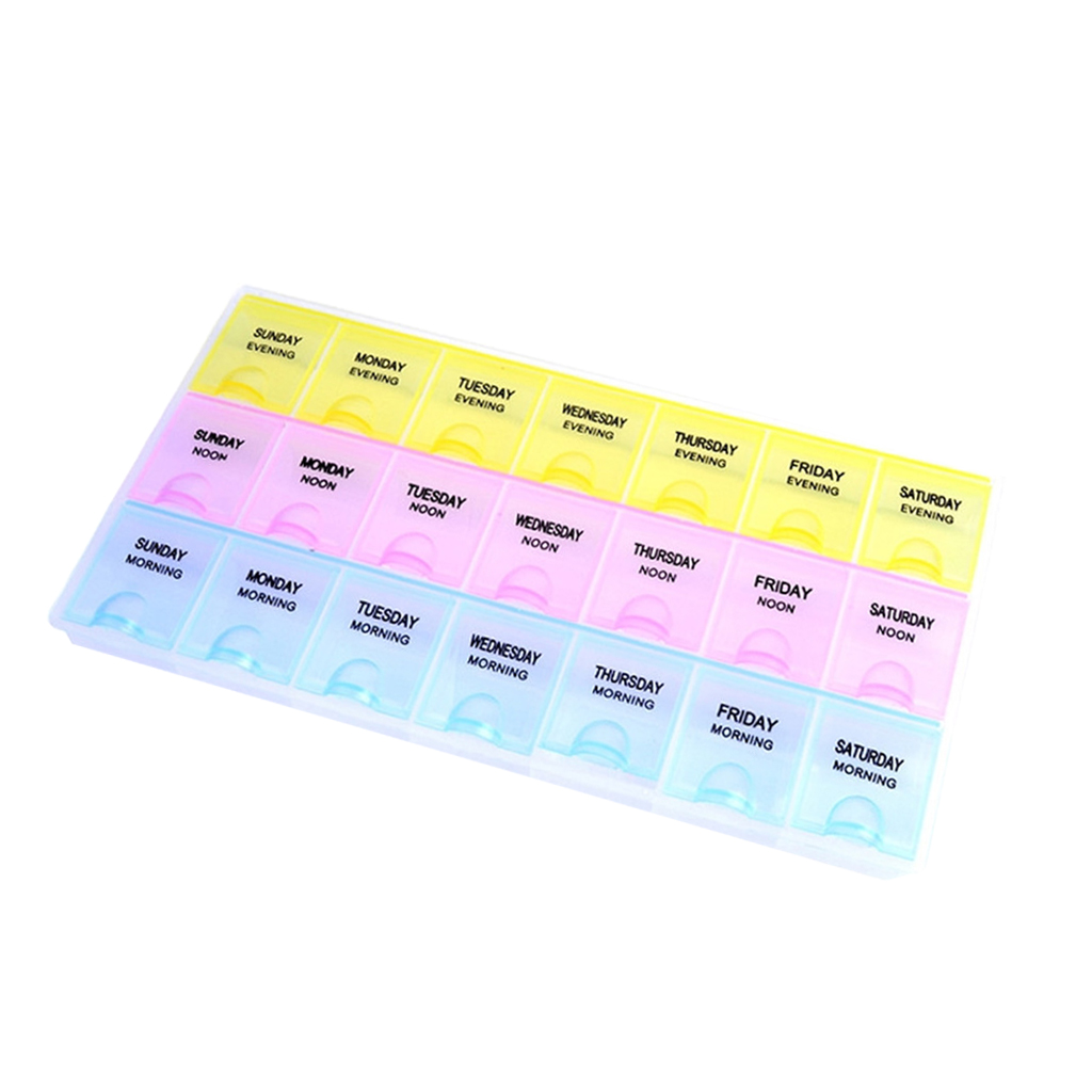 Mag 21Grids Nail Storage Box Case Plastic Container Nail Art Accessory