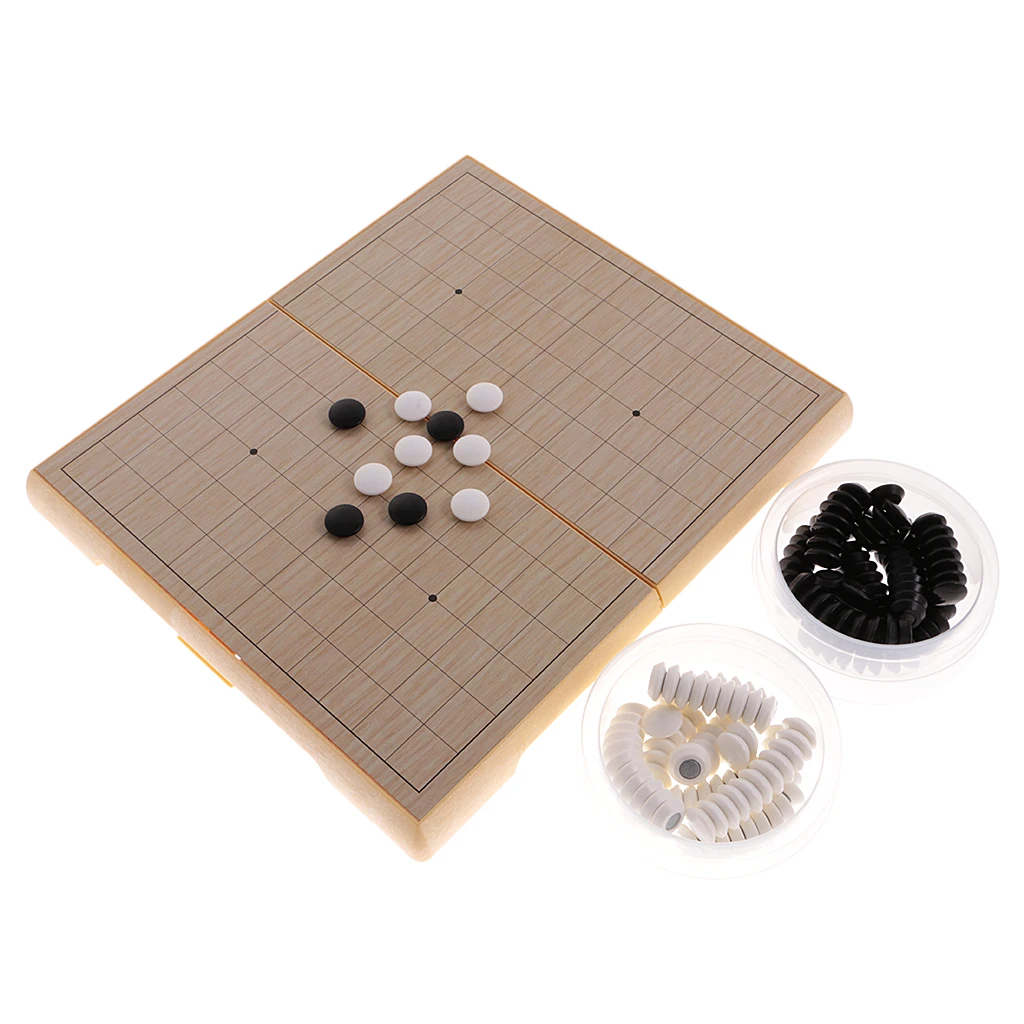 Magnetic Stone Go Board Game Highest Quality Full Set 19 x 19 Line Portable Game 