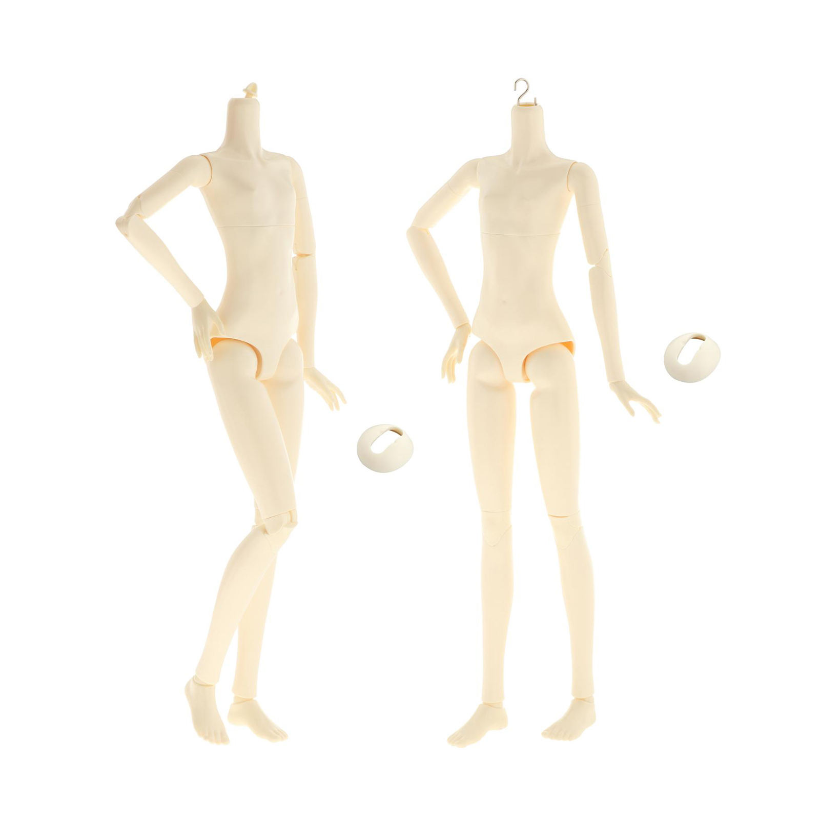 2pcs Flexible 1/3  Doll 20 Joints Ball Jointed Dolls Female Body Toy