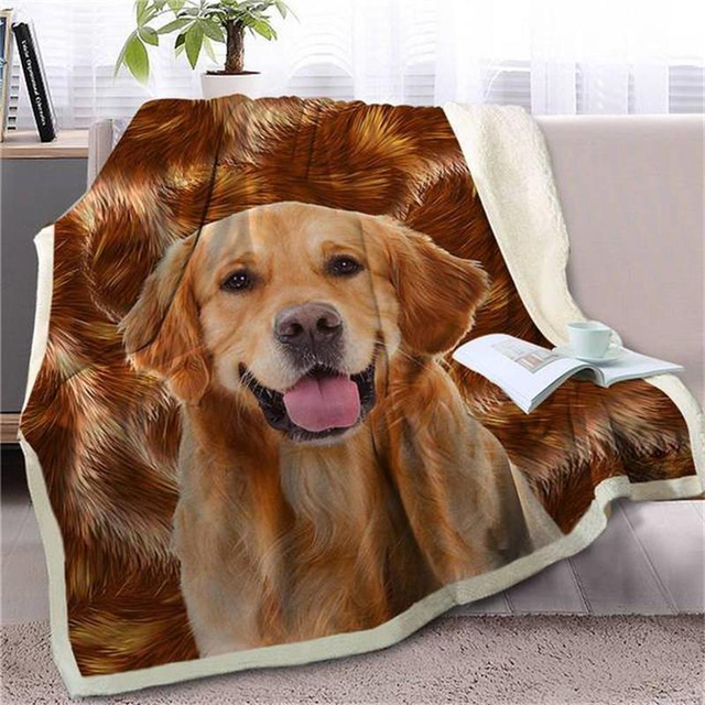 Autumn golden retriever on sale KING blanket