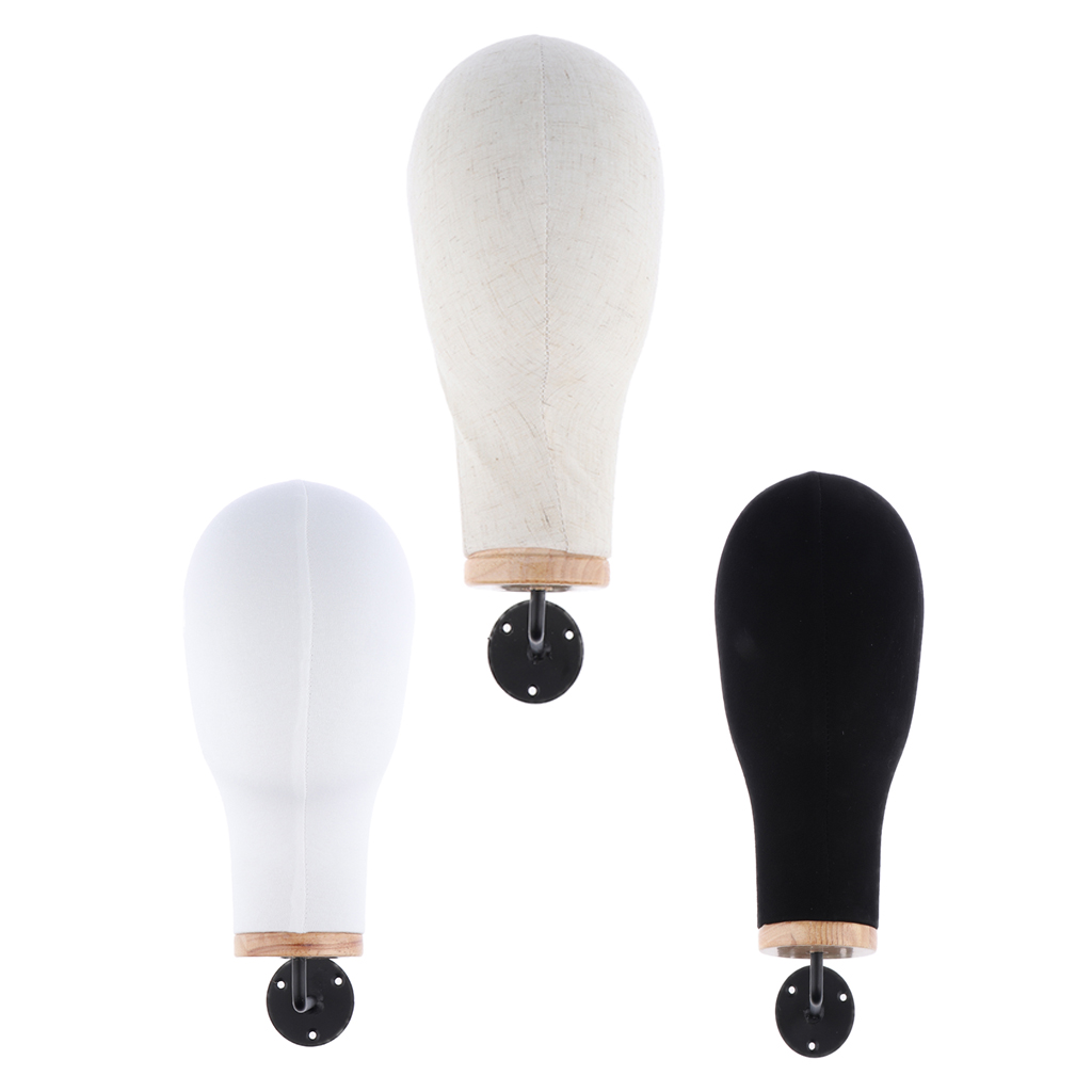 Wig Head Mannequin Head Model Head with Stand for Wigs / Headphones / Caps / Hats Etc, Attach to The Wall