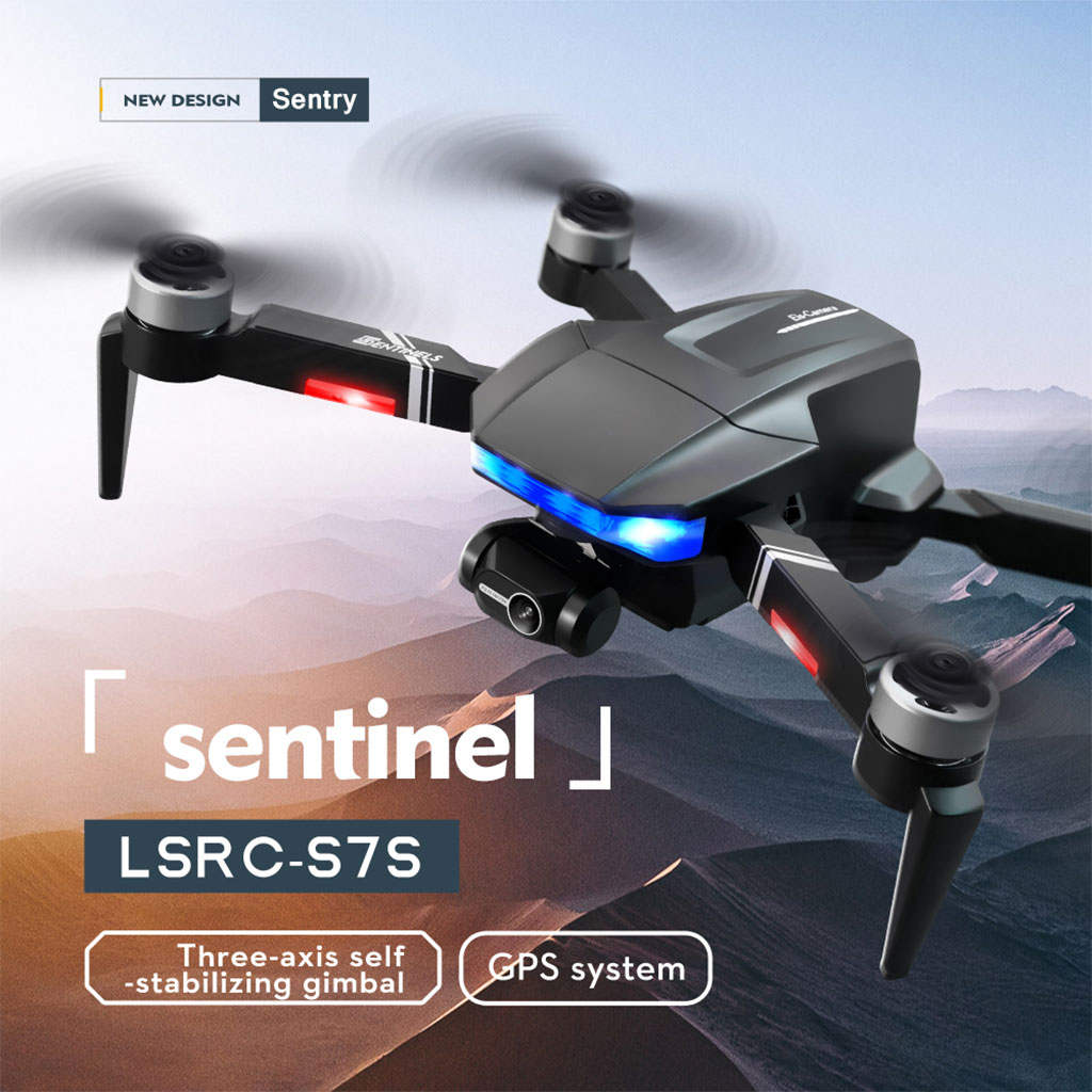 Foldable Mini Drone LS7S with Camera Gpsaerial Photography Gesture Control WiFi Brushless Motor 4CH Quadcopter Toys for Indoor