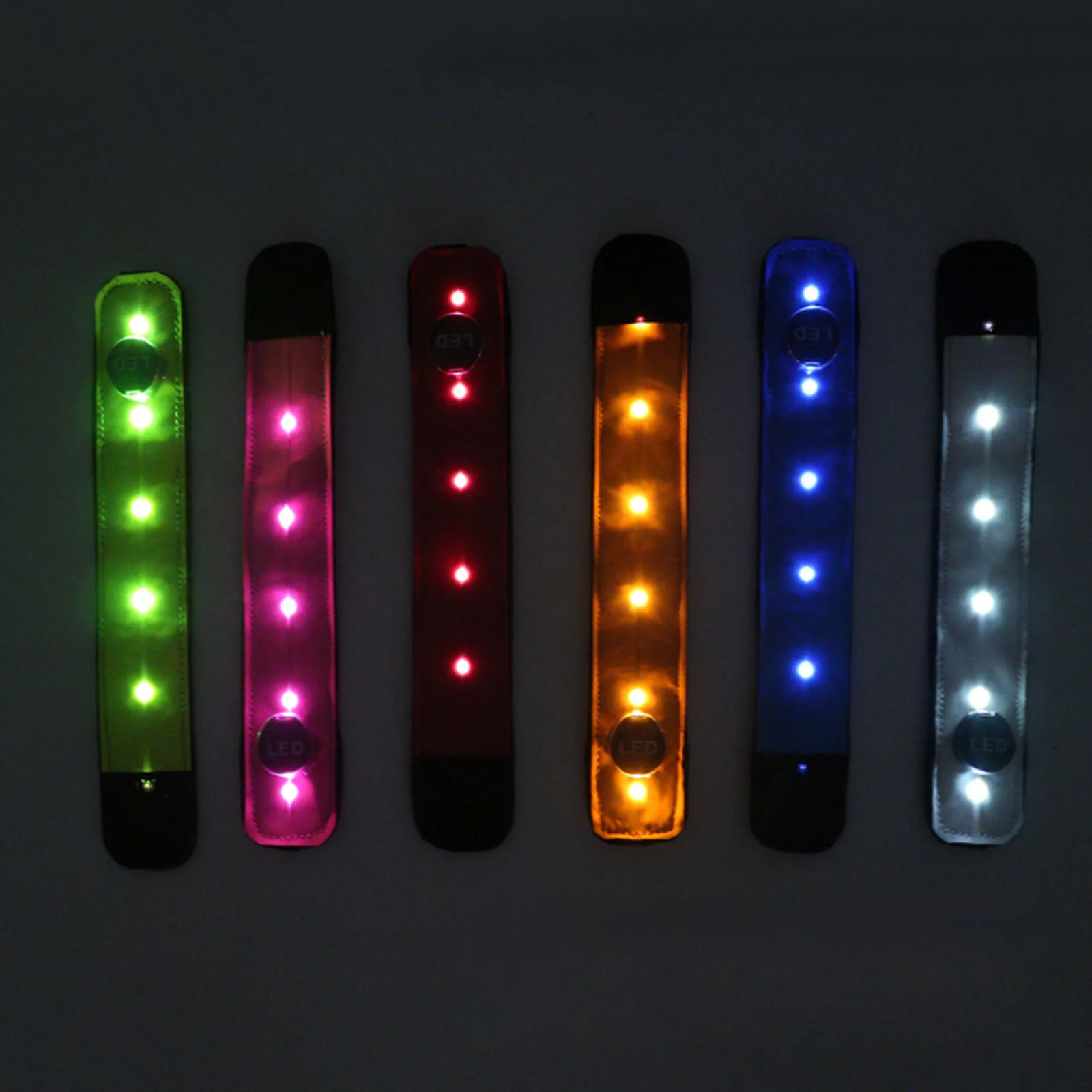 LED Horse Leg Strap Visibility Reflective Wristbands Legging Decor Any Dark Scene for Arm Wrist Ankle Night Outdoor Sports