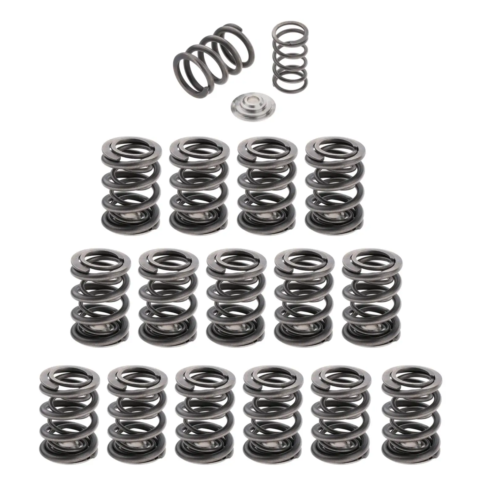 16Pcs Dual Valve Springs Retainers Set for Acura B18C5 B18C6 Professional