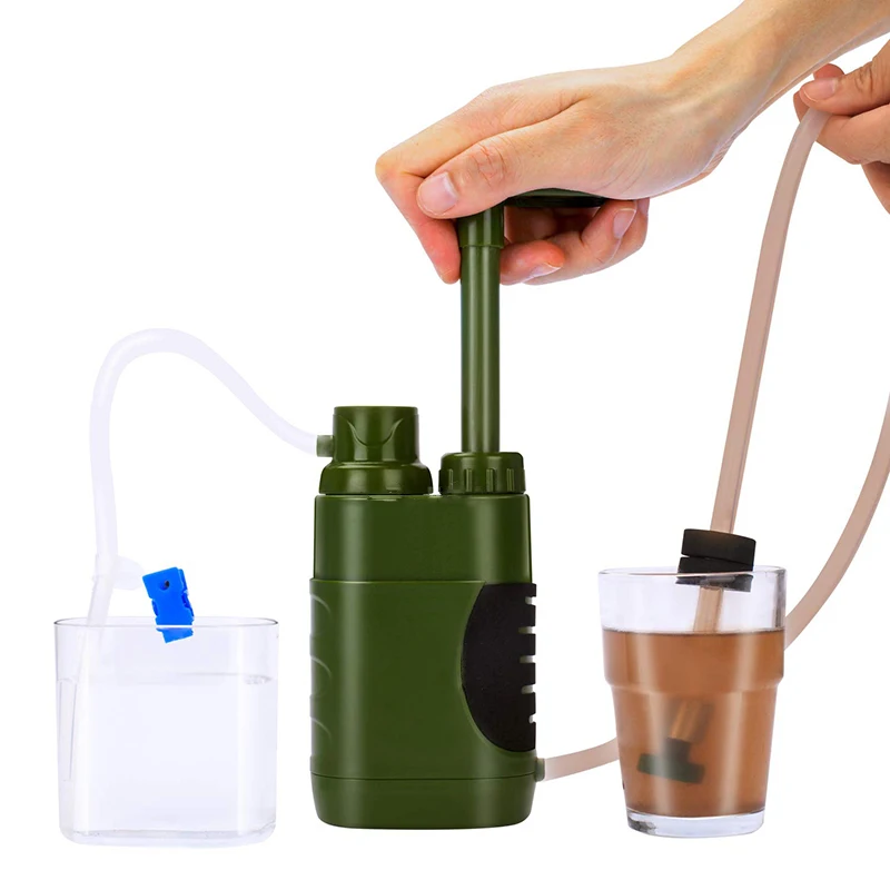 de água portátil para equipamento de emergência ao ar livre com filtro para filtro de adequado para trilhas acampamento