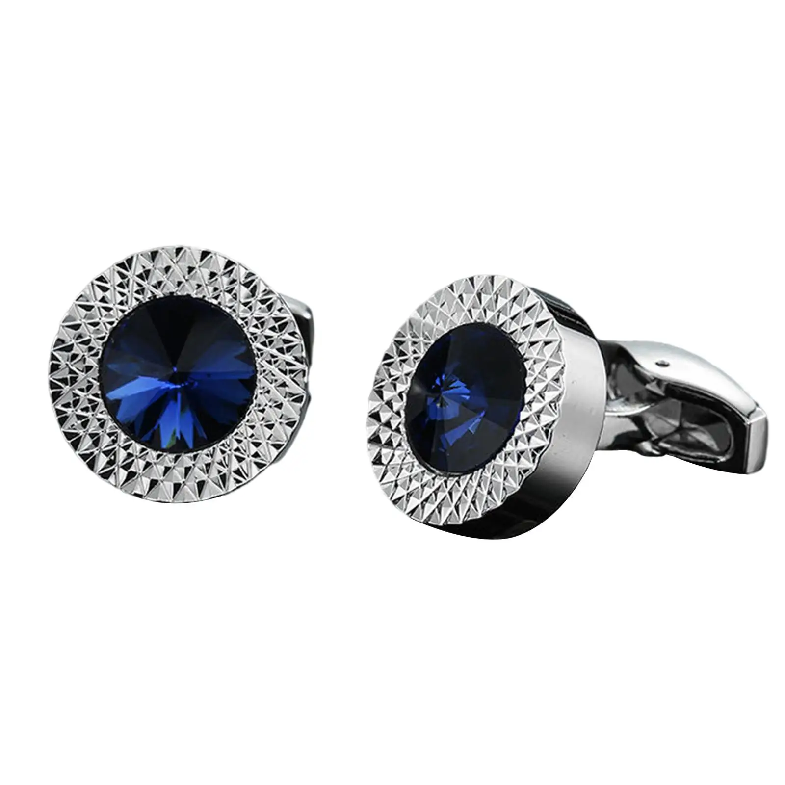 2x Elegant Cuff Links Simply Shirt Fashion Decor Buttons Jewelry for Party Gift Wedding