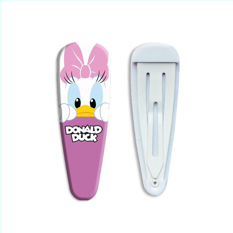 Disney Mickey Minnie Frozen Hairpin Cute Girls Headdress Children Hairpin Cartoon Girl Side Clip Hair Accessories Birthday Gifts