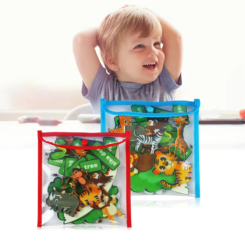 Craft Animal Felt Puzzle Education Teaching Learning Montessori Puzzles Jigsaw Imagination Felt Activity Toys