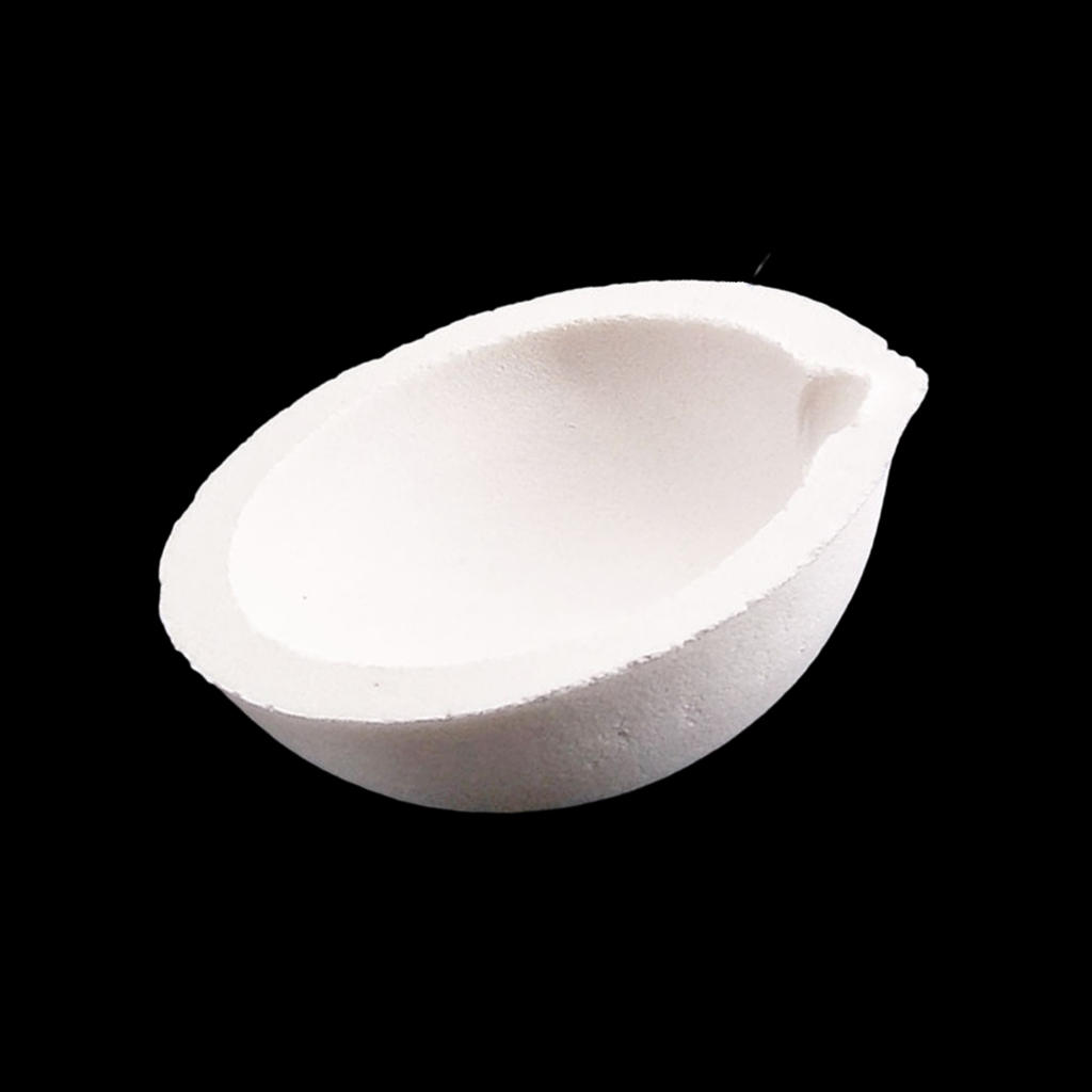 White Quartz Crucible Melting Dishes High Temperature Quartz Silica Melting Crucible for Platinum Sliver Jewelry Copper Smelting