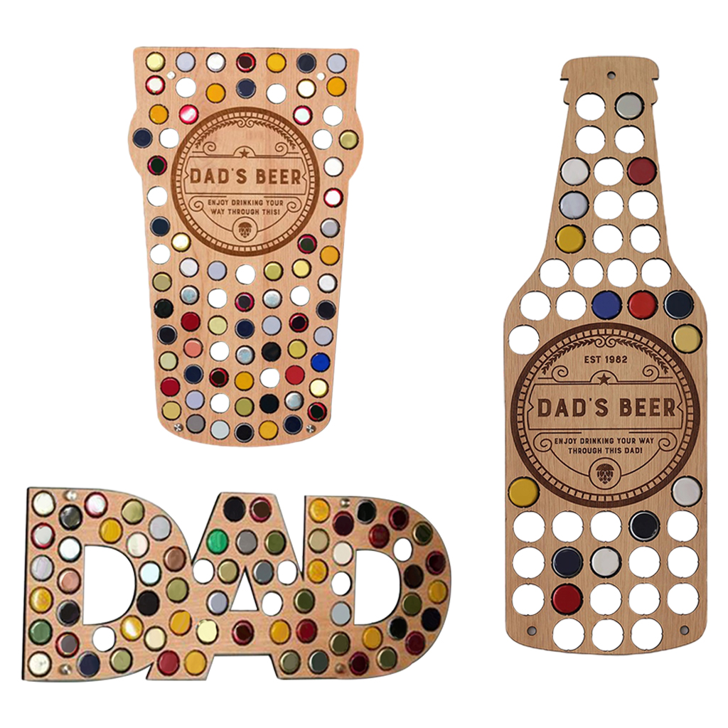 ing Wooden Beer   Collector Bracket Stand Gift for Men Home Decor