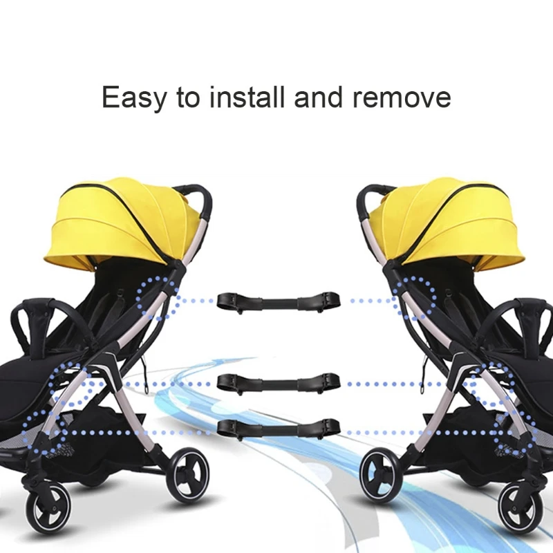 baby stroller accessories bassinet 3Pcs Twin Baby Stroller Connector Universal Joints Infant Cart Strap Linker Hook Dropshipping baby trend jogging stroller accessories