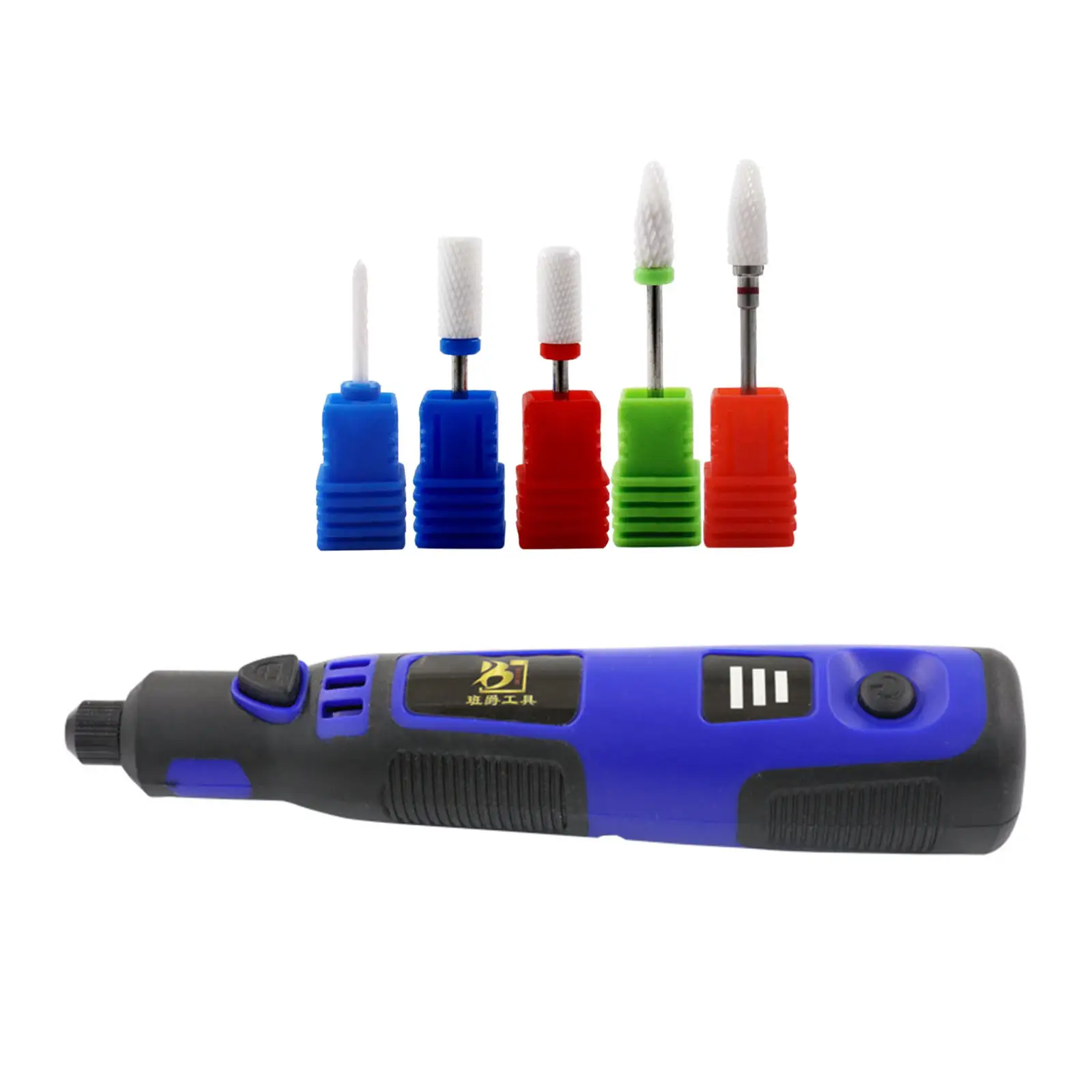 Electric 3.6V Nail Drill Kit 3-Gear Speed 5000-15000rpm Manicure Pedicure Polishing Carving Shape Grinder Pen Crafts