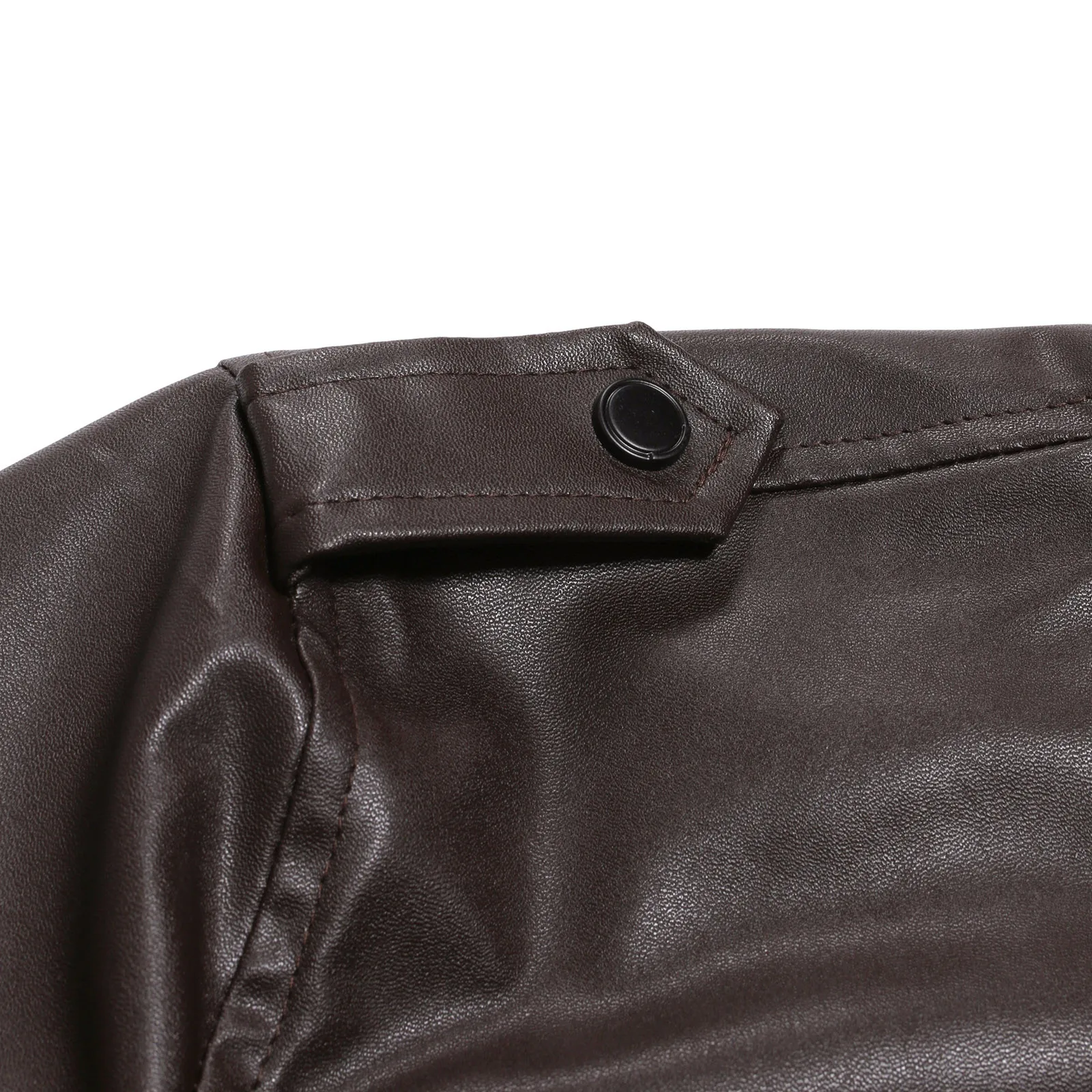 winter soldier jacket Men's Slim Leather Jacket Stand Collar Zipper Pocket Short Jacket Coat Male Slim-fit Stand-collar Cropped Leather Jacket genuine leather motorcycle jackets