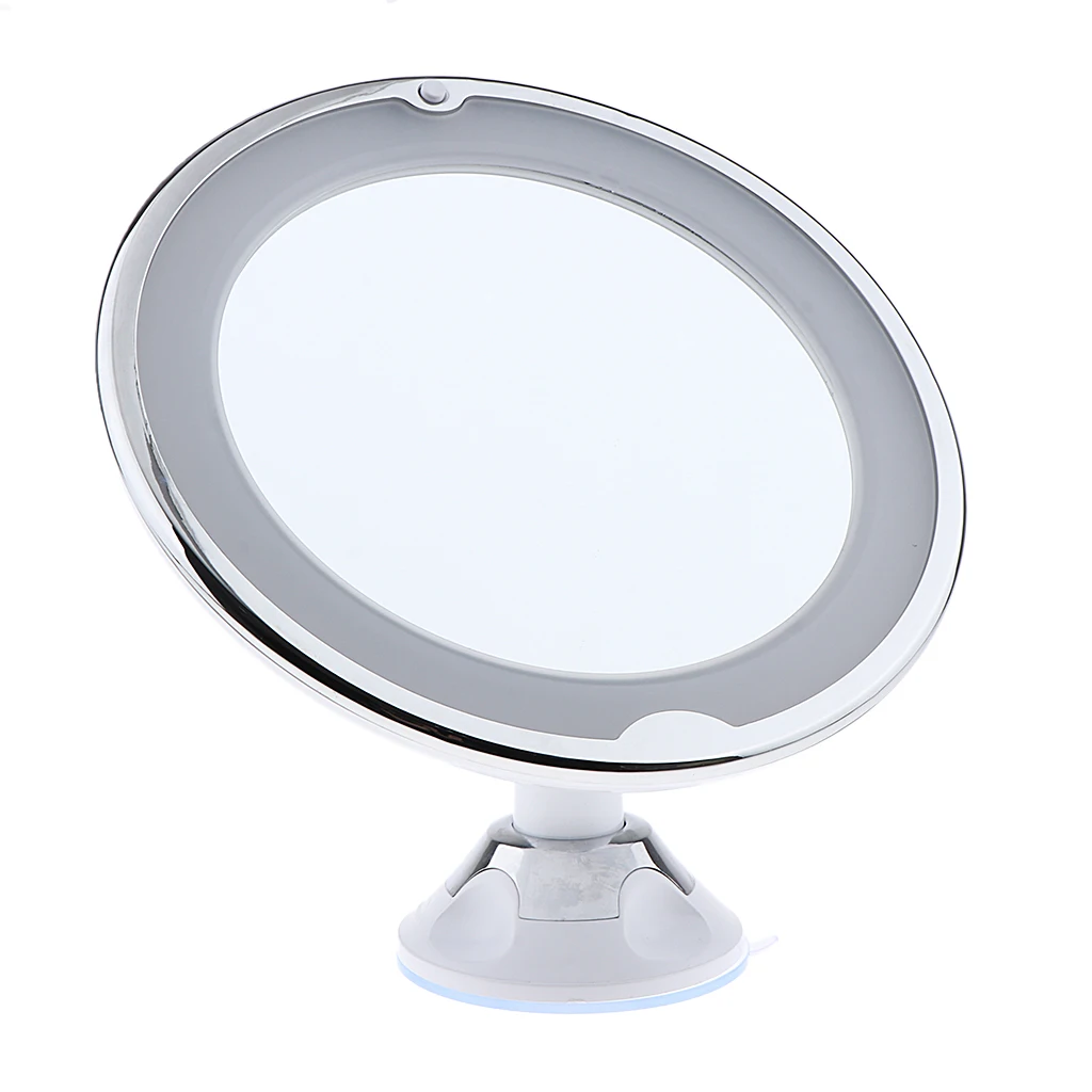  7X Magnifying Bathroom Wall Mount Swivel LED Illuminated Make Up