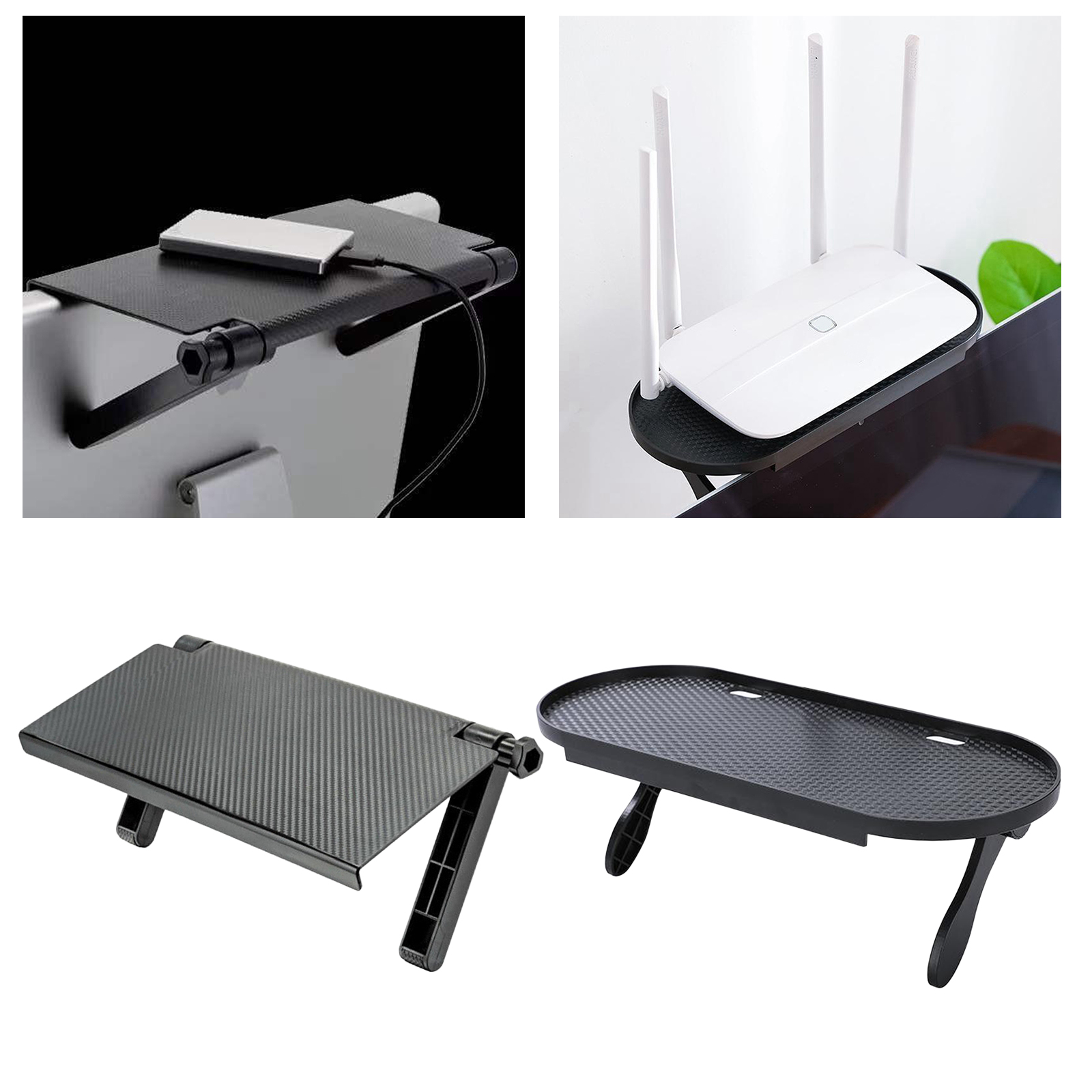 Adjustable TV Screen Top Storage Shelf Rack Holder Computer Monitor Desktop Stand TV Rack Display Shelf Storage Rack