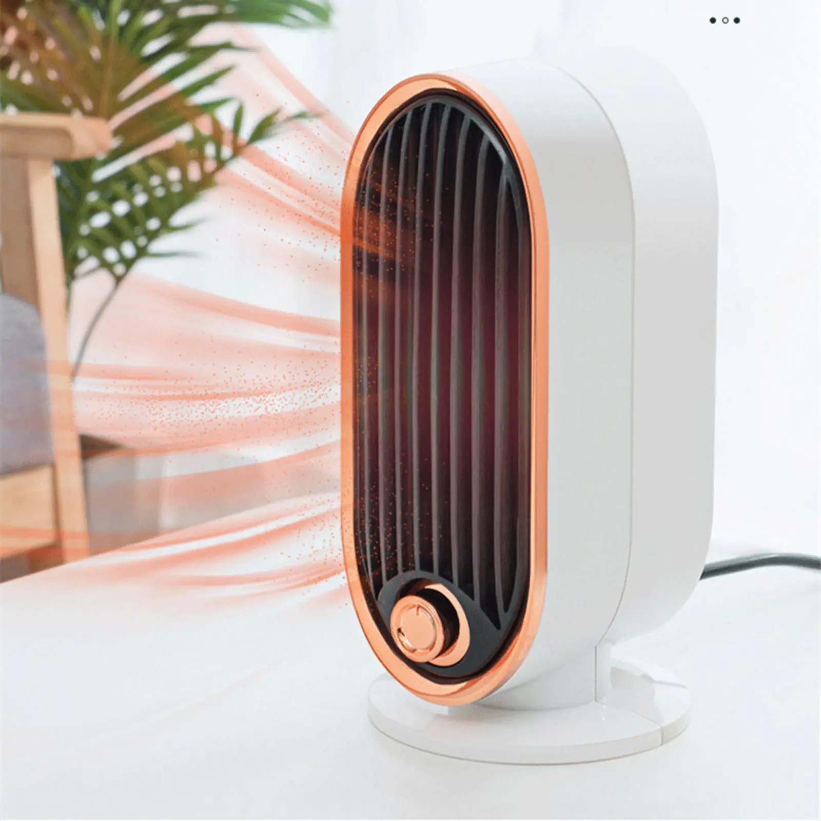 herencn Portable Mini Portable Electric Bladeless Desk Heater Handheld Air Fan Electric Heaters 