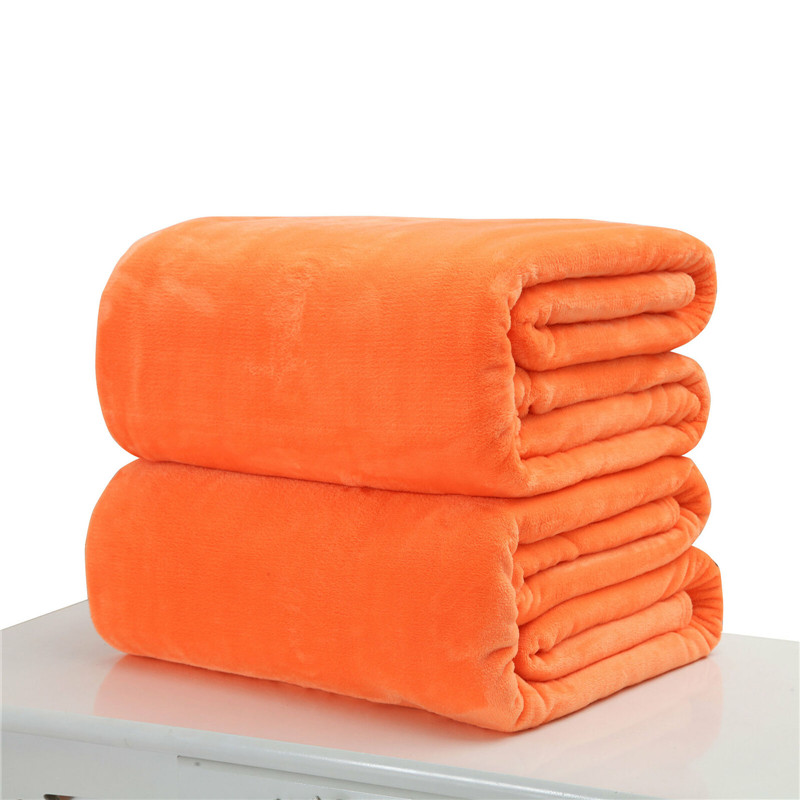 Title 10, Plain Flannel Coral Blanket Small Fleece Sheet ...