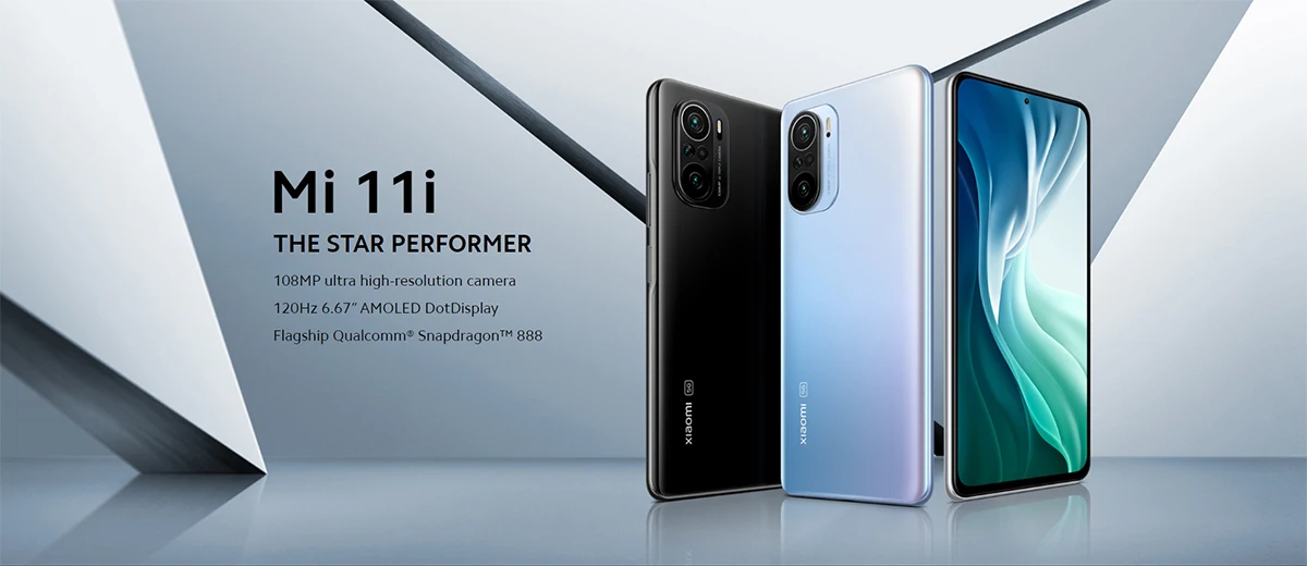 8gb ram Global Version Xiaomi Mi 11i 5G Smartphone 8GB+256GB Snapdragon 888 Eight Core 108MP 120HZ Full Screen 33W Fast Charge NFC best ram for gaming