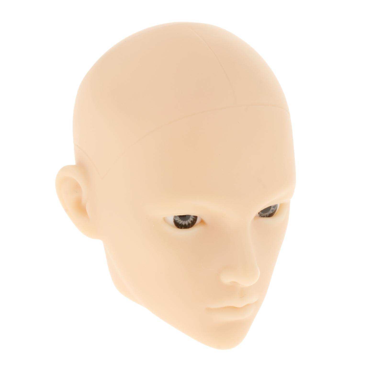 1/6  Dolls Head Shape Lifelike with Gray Eyes with Eye  Kids