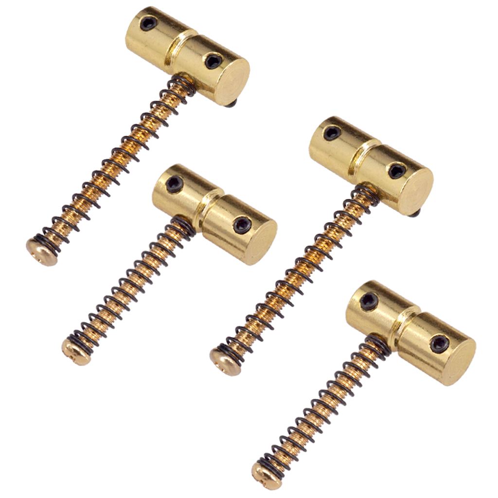 4 Pieces Professional Electric Bass Fixed String Saddle Code Bridge Saddle Screw Fixed String Code