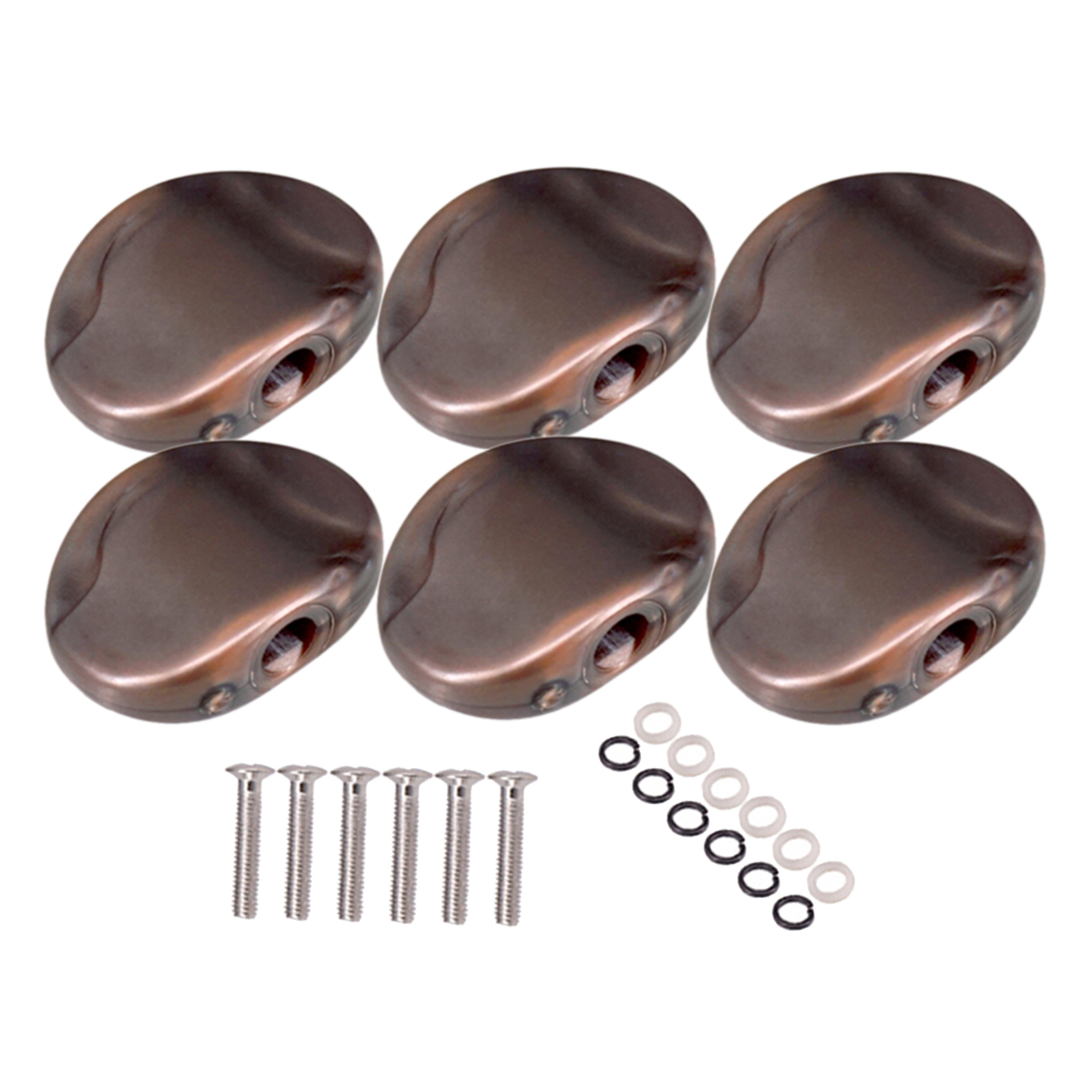6 Pieces Guitar Tuning Pegs Caps Machine Head for Acoustic Folk Guitar