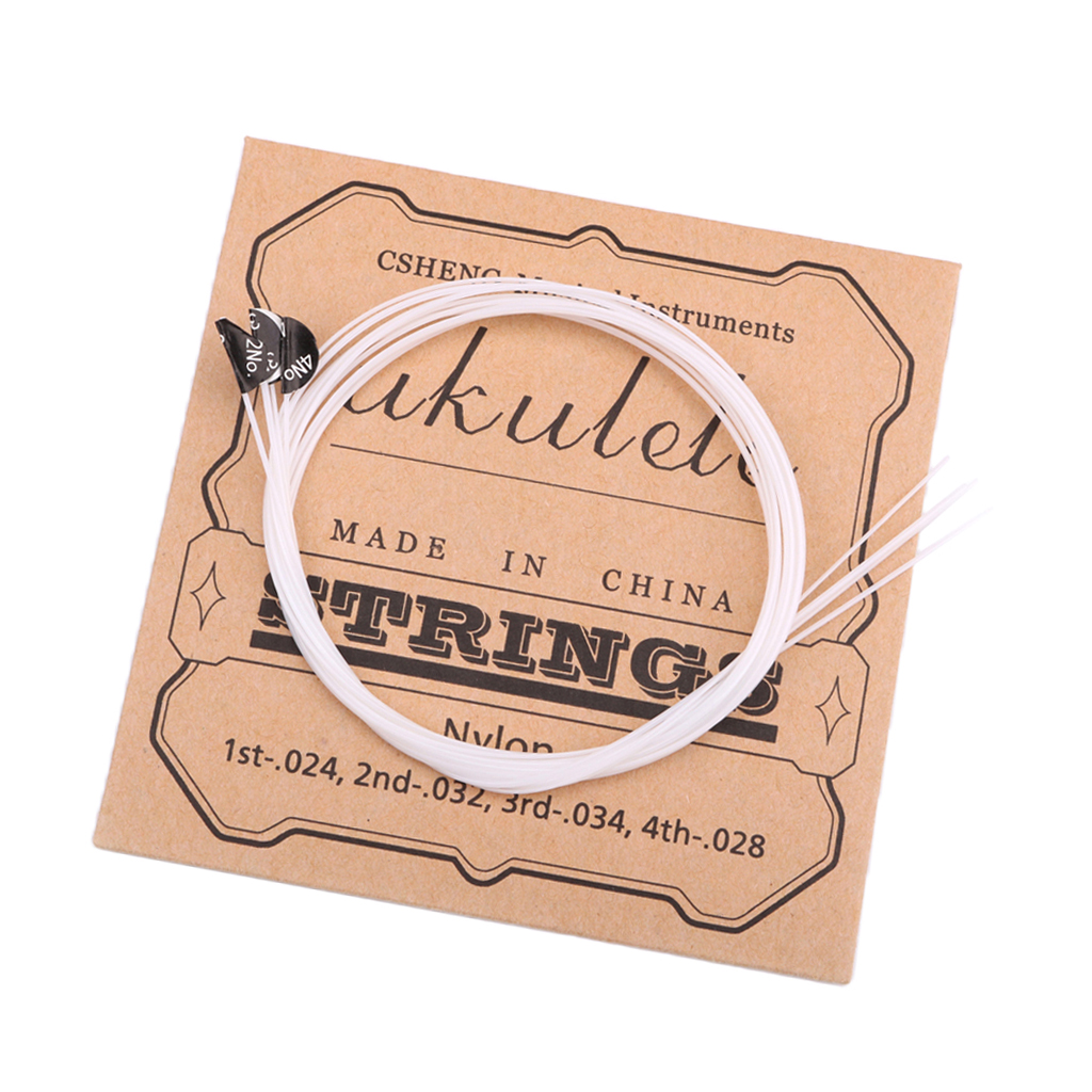 Tooyful White Nylon Ukulele Strings for Ukulele Guitar Stringed Instrument Parts