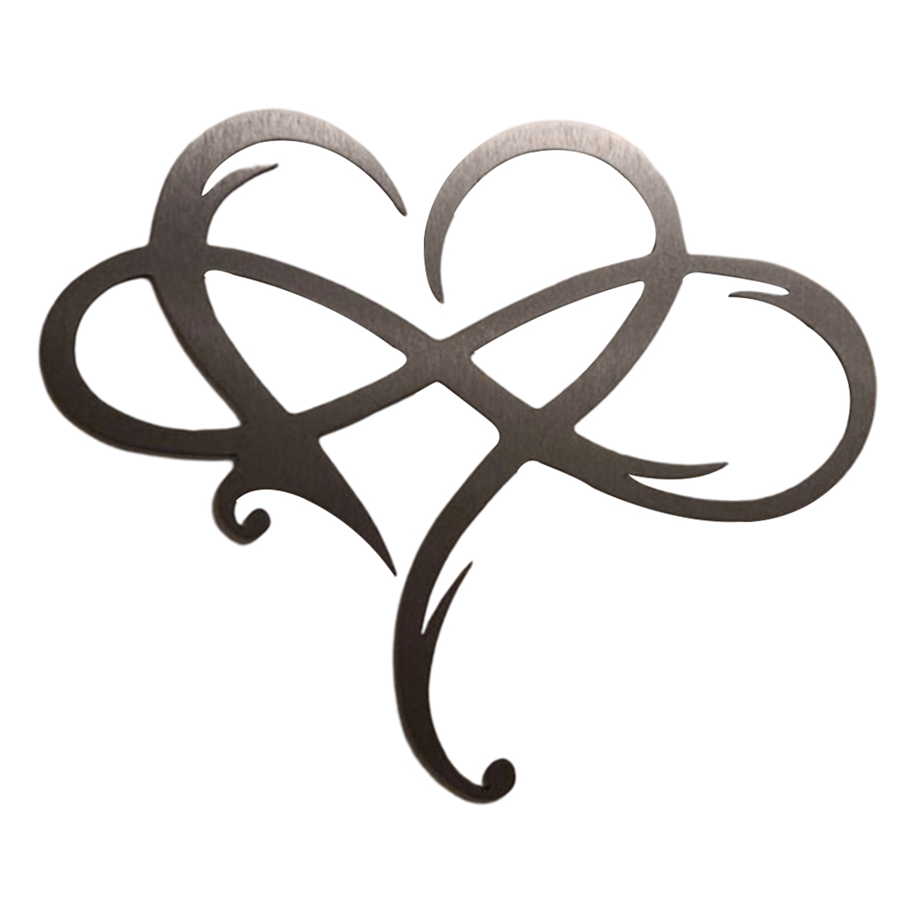Wrought Iron Heart Wall Decor Hallway Patio Home Kitchen Yard Doorway Indoor Outdoor Hanging Décor Artwork