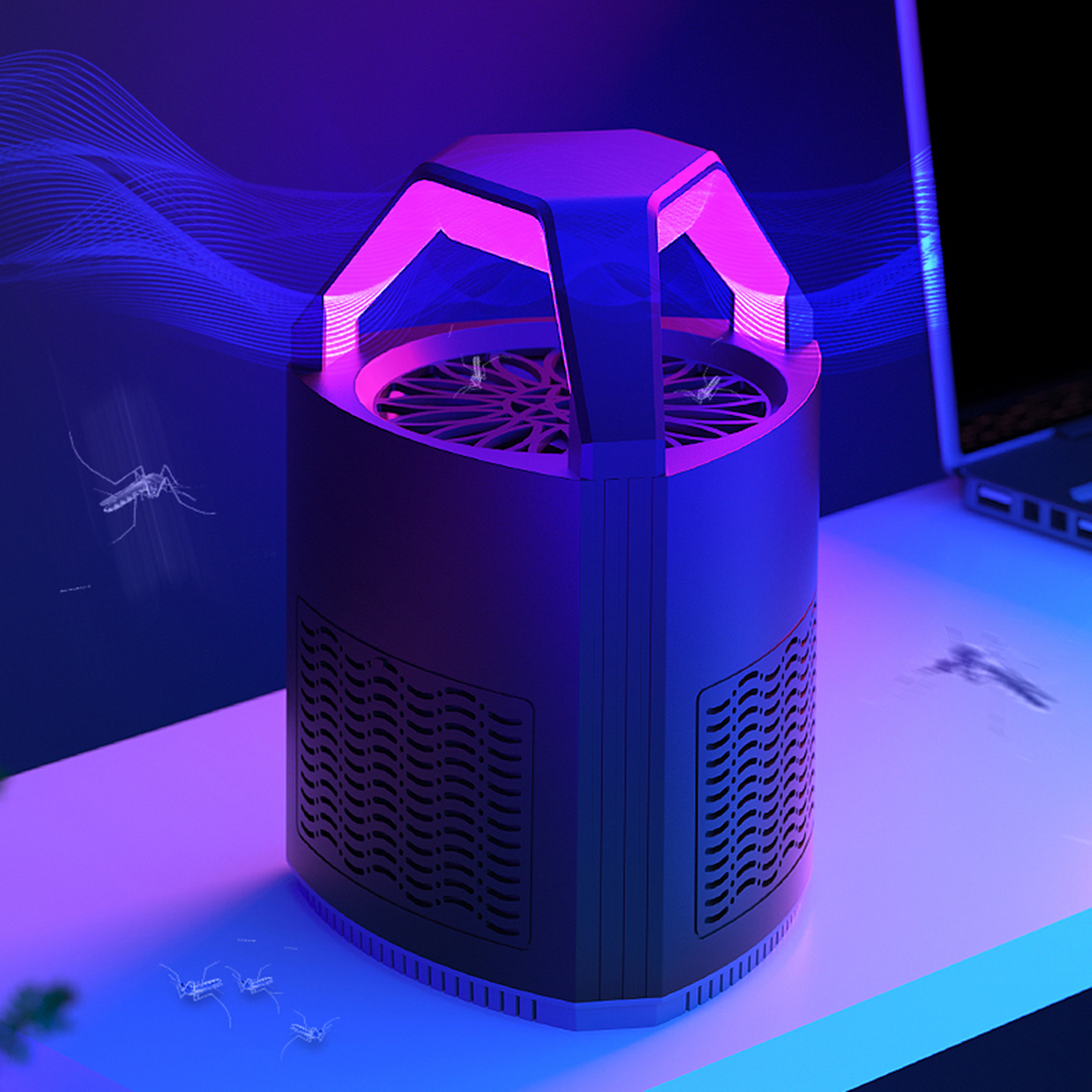 1pc Electric Insect Flying Bugs Trap Portable UV Mosquito Killer Lamp Quiet Bedroom Home Flies Trap