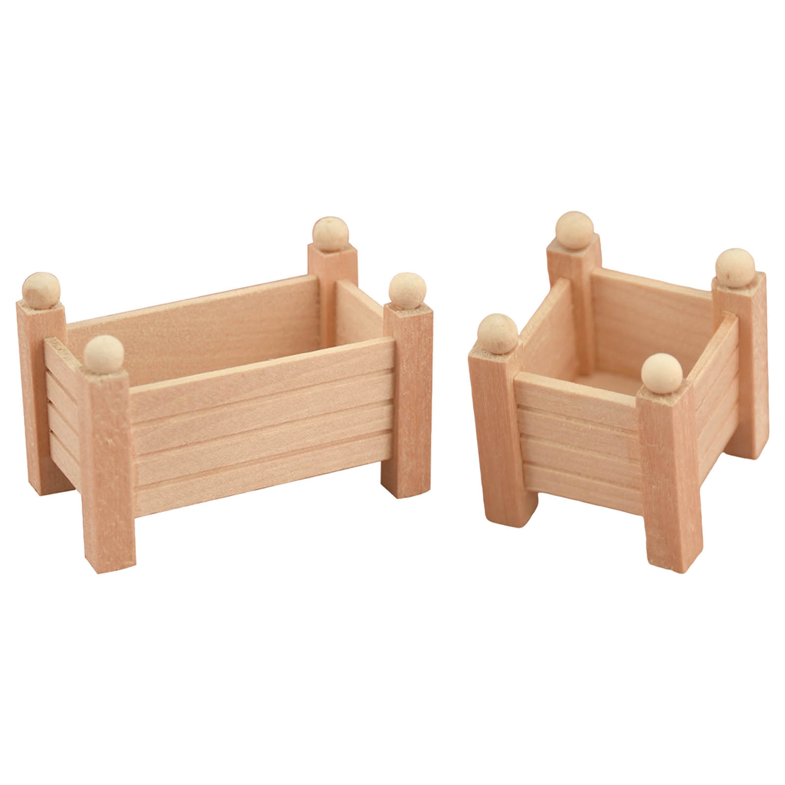 1:12 Miniature Wood Flower Stands Shelf Dollhouse Furniture Accessories